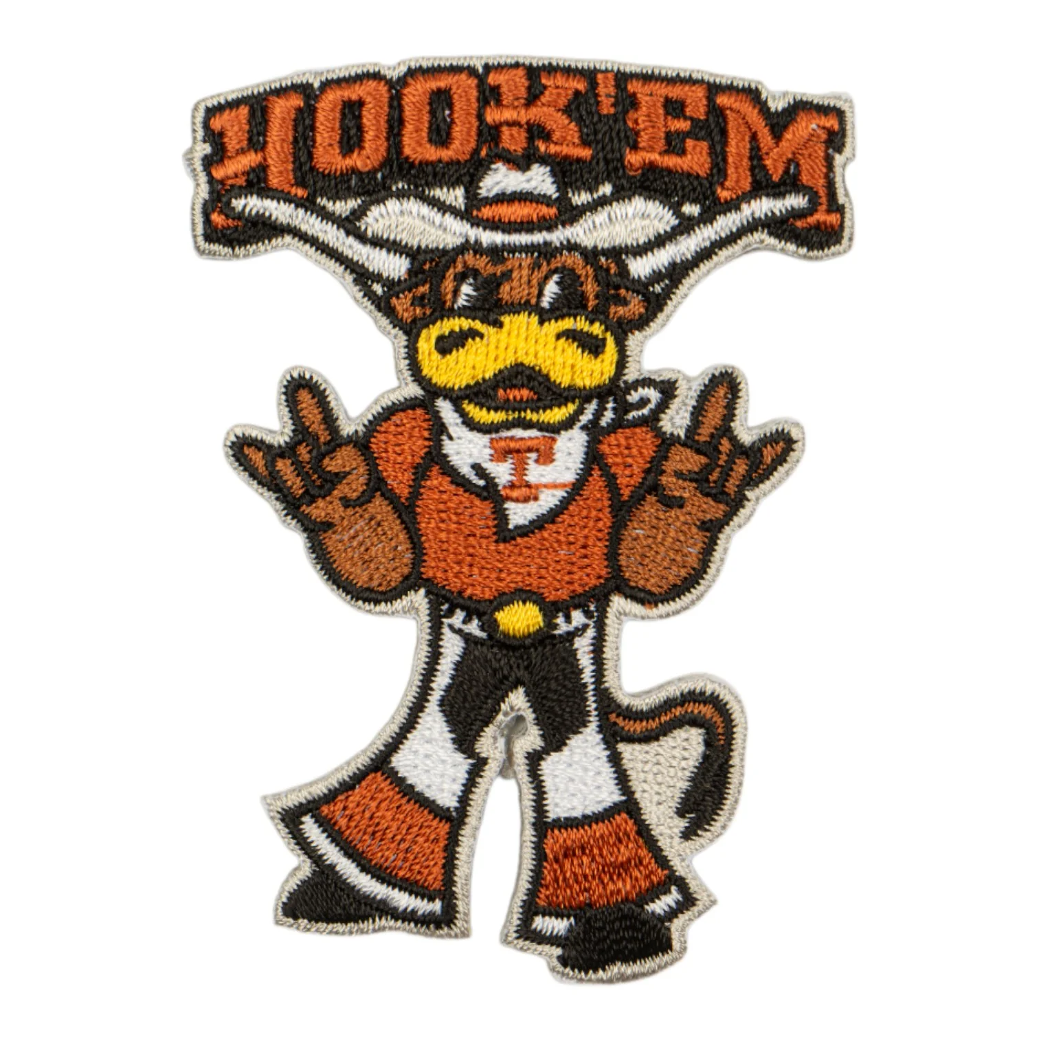 3" Iron on Patch Hook 'Em Mascot