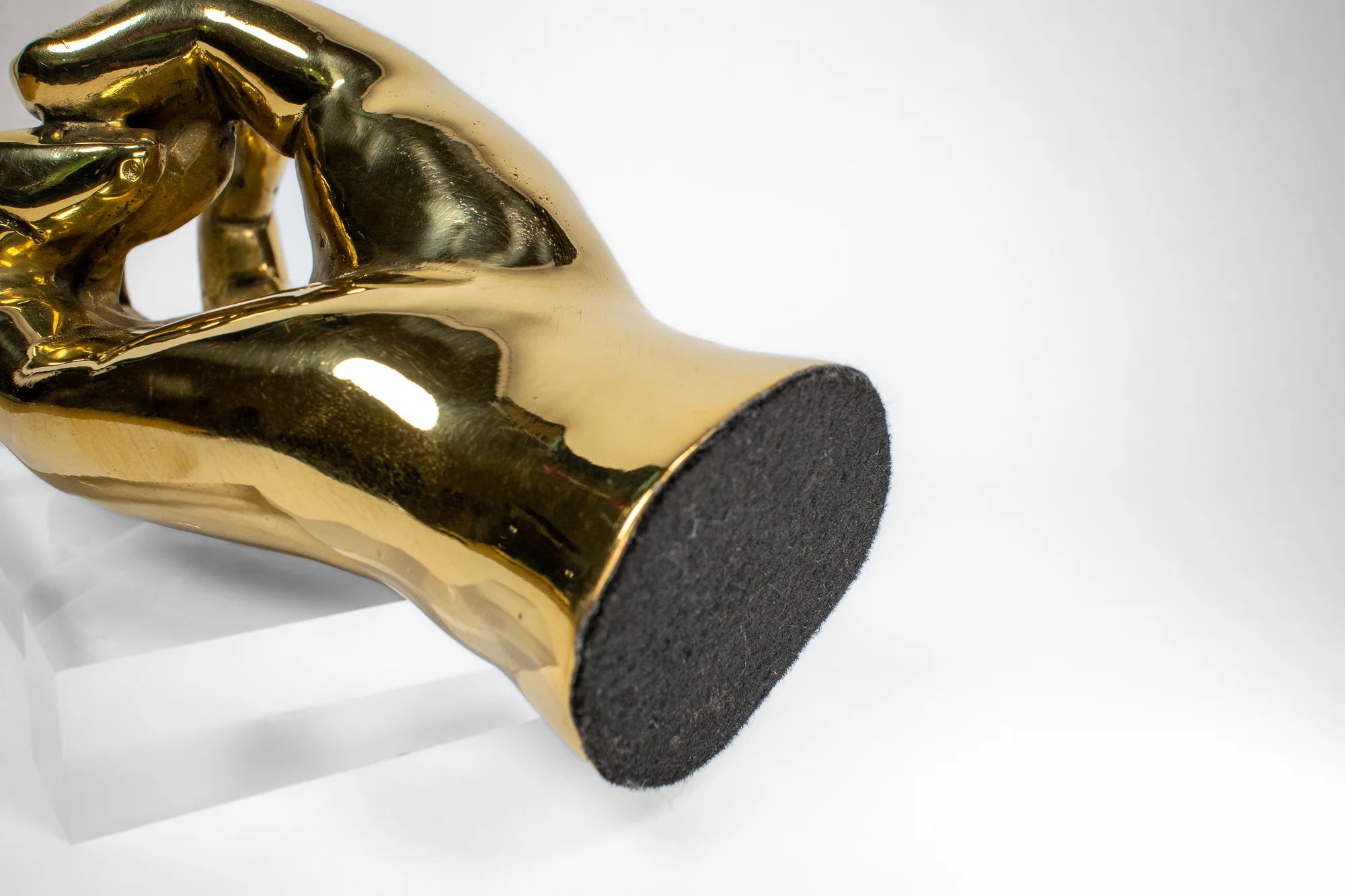 Brass Hand Sculpture - Image 4