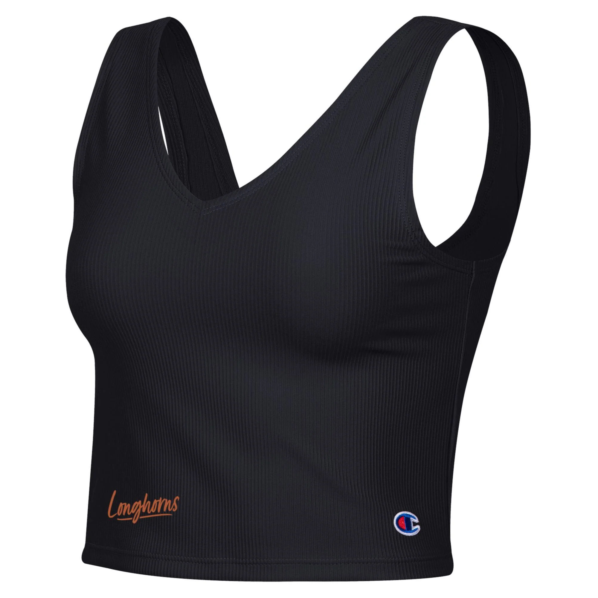 Champion Texas Longhorns Tailgate For Her V-Neck Crop Tank
