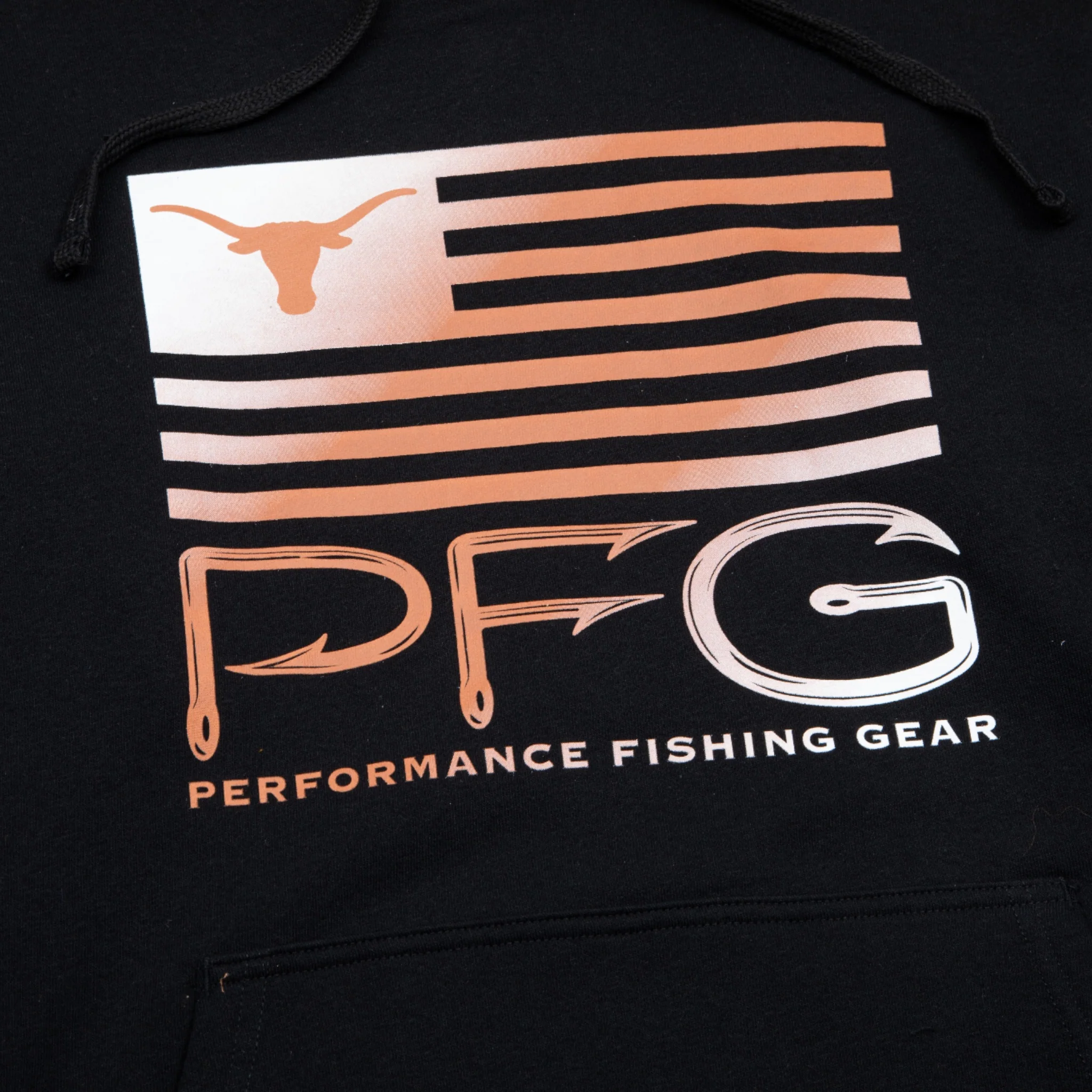 Columbia Texas Longhorns PFG Fish Flag II Fleece Hoodie - Image 2