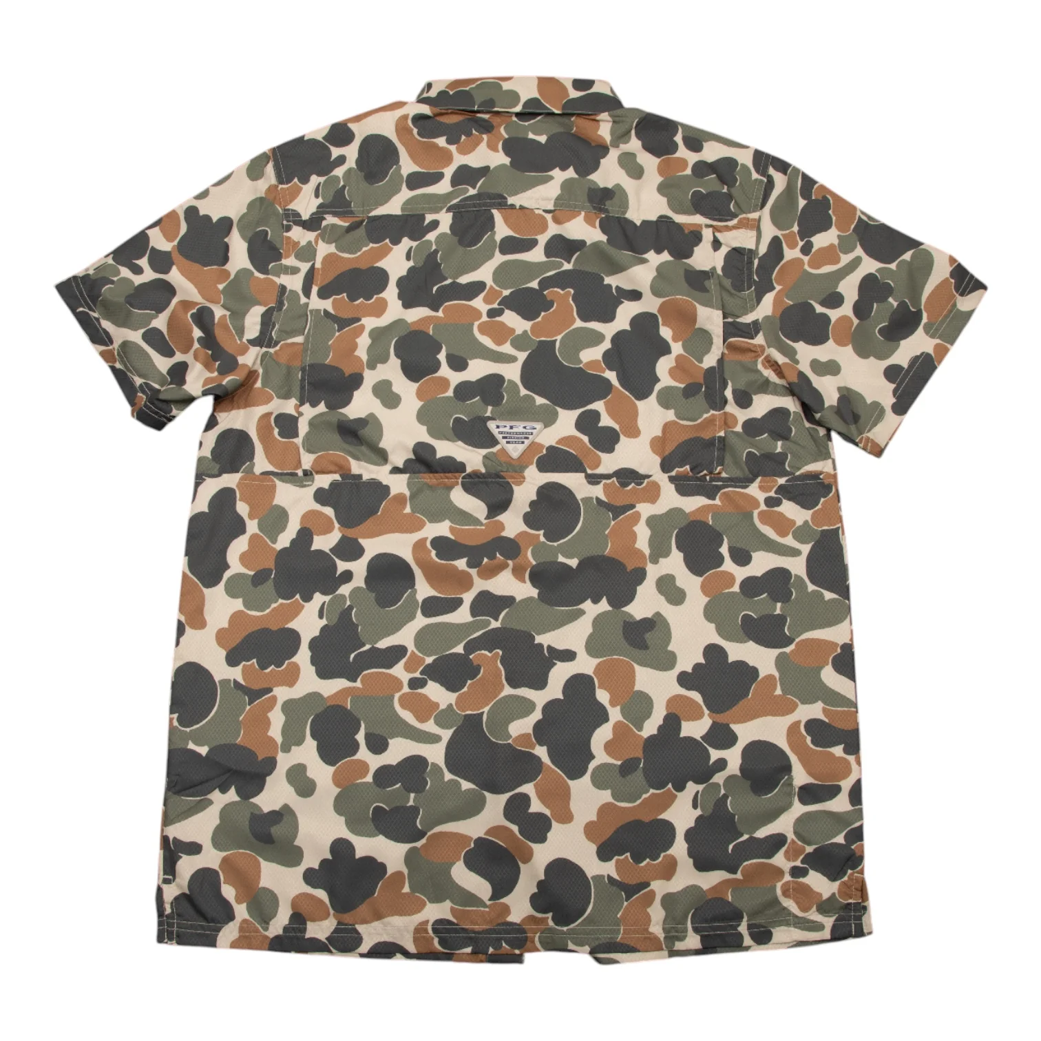 Columbia Texas Longhorns Super Slack Tide Omni-Wick Button-Up Camo Shirt - Image 2