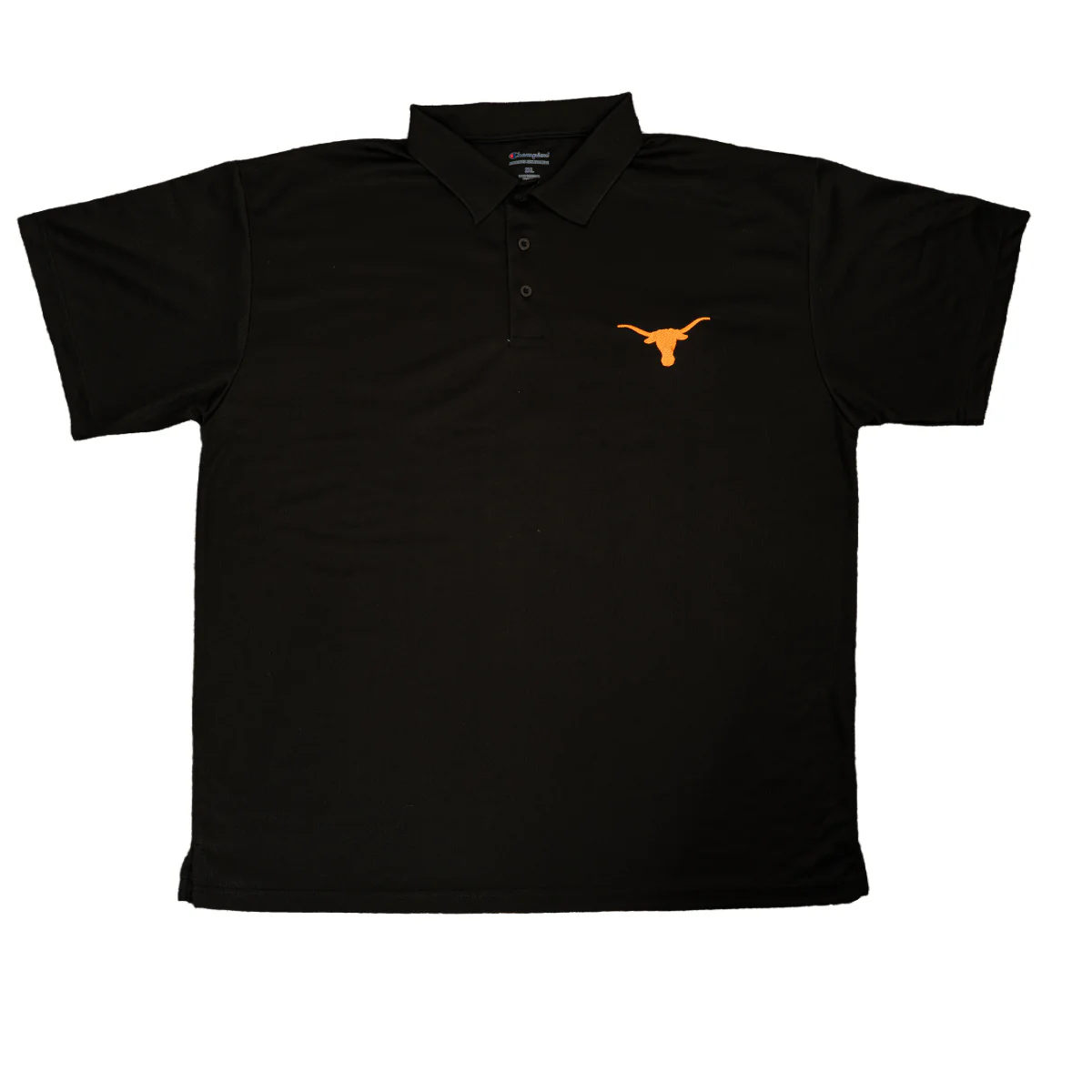 Extended Sizes Texas Longhorns Champion Poly Birdseye Knit Polo
