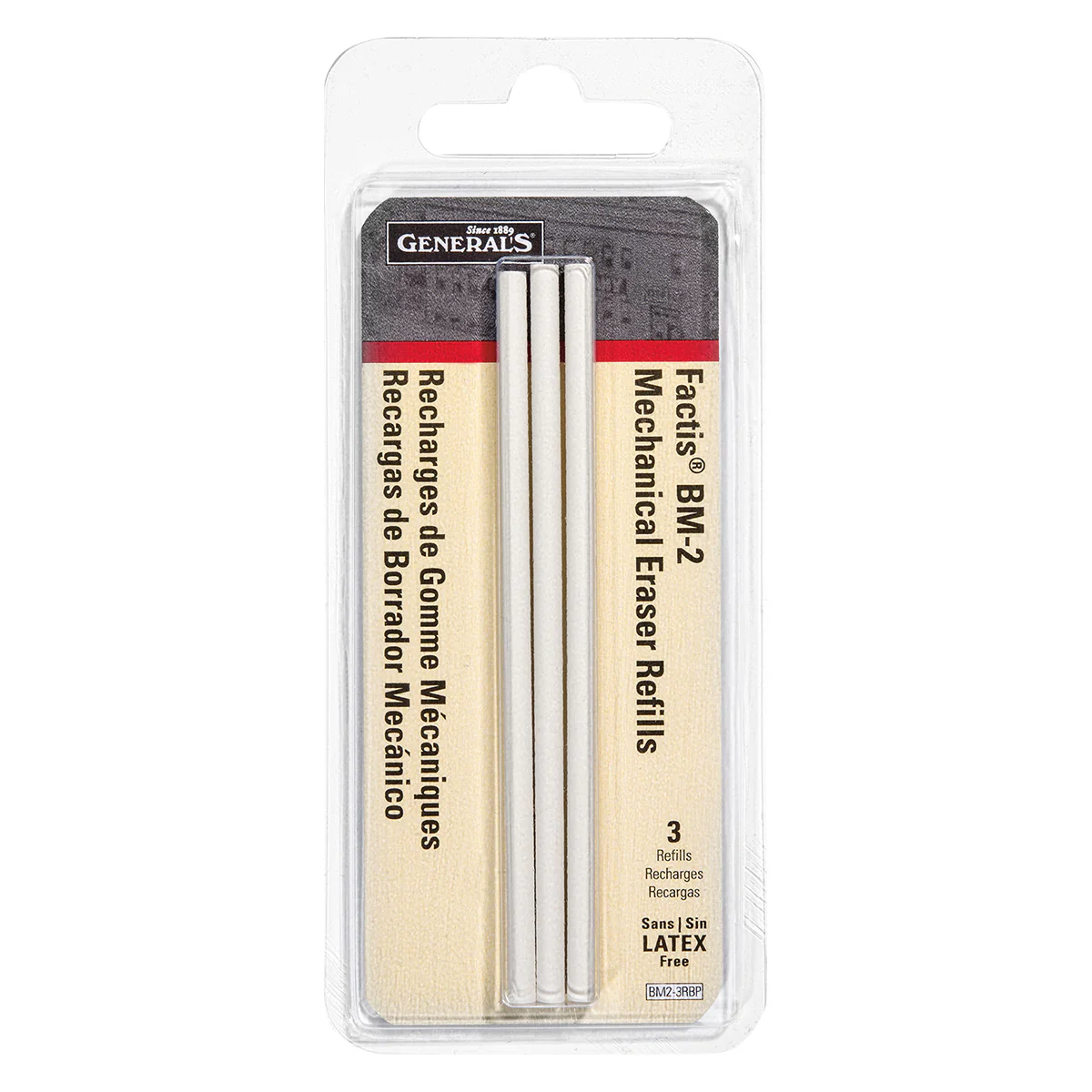 Factis Pen Style Mechanical Eraser Refills - 3 Refill Erasers - Image 2