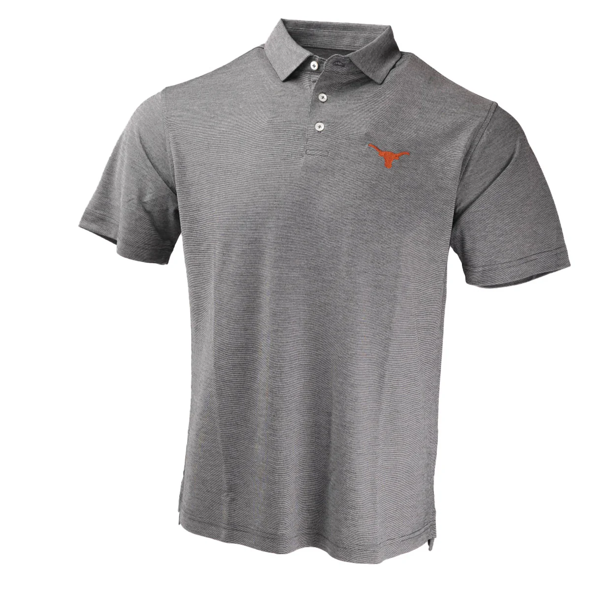 Forty Acres Texas Longhorns Jack Stripe Luxtec Polo - Image 3
