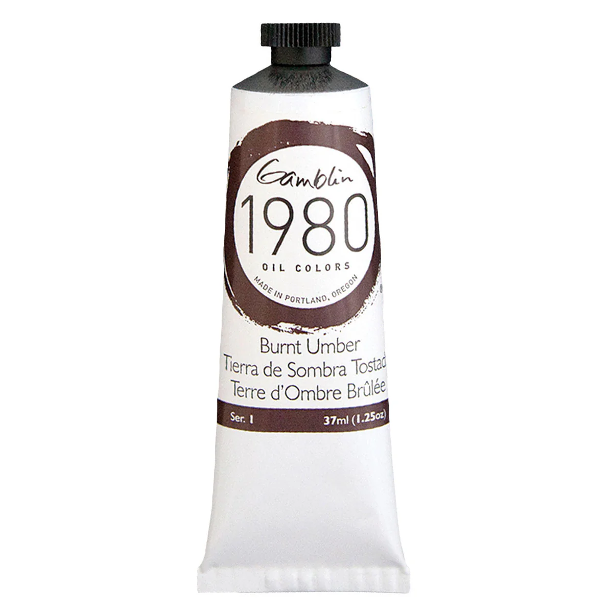 Gamblin 1980 Oil Paint Burnt Umber - 37 ml
