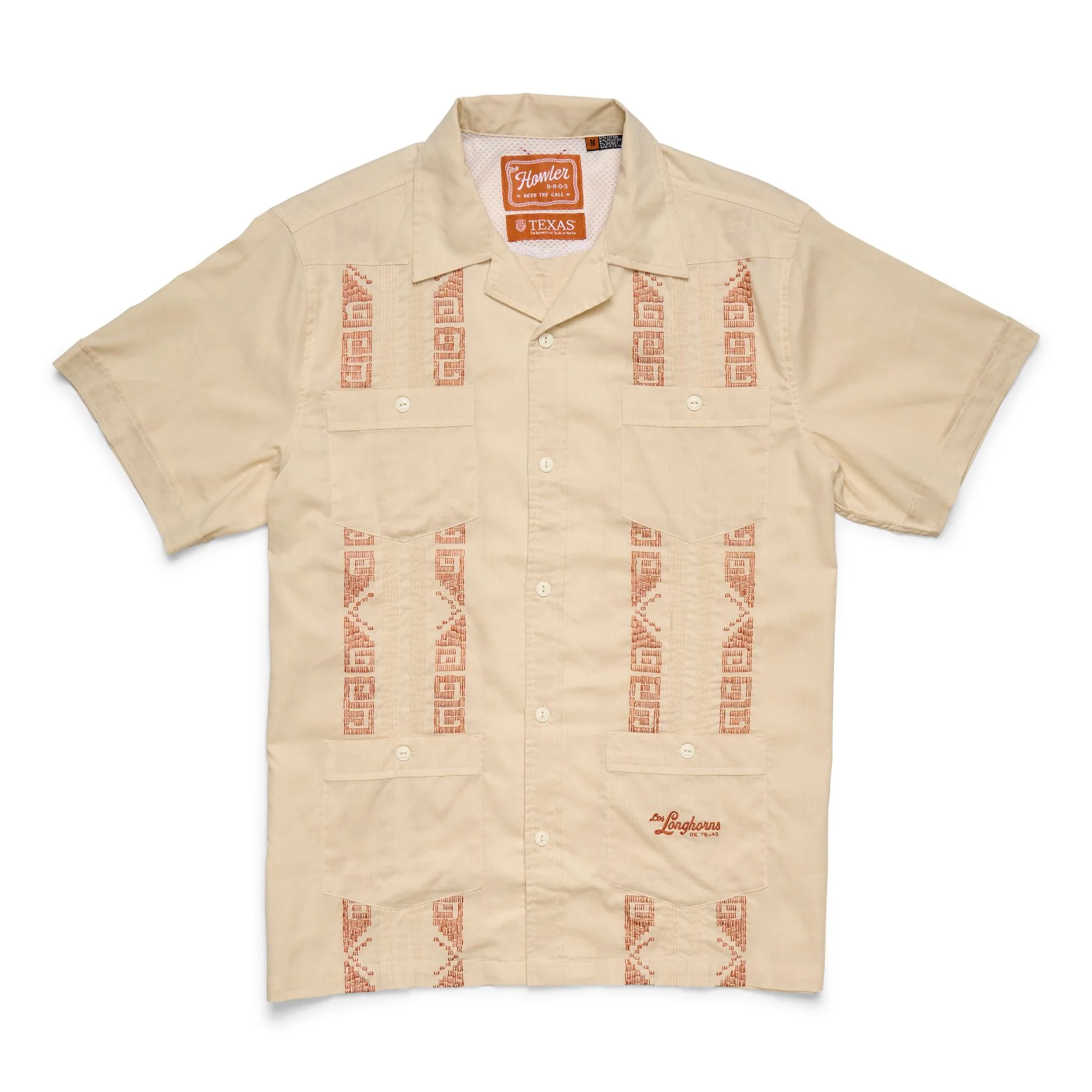 Howler Brothers Texas Longhorns Guayabera Shirt