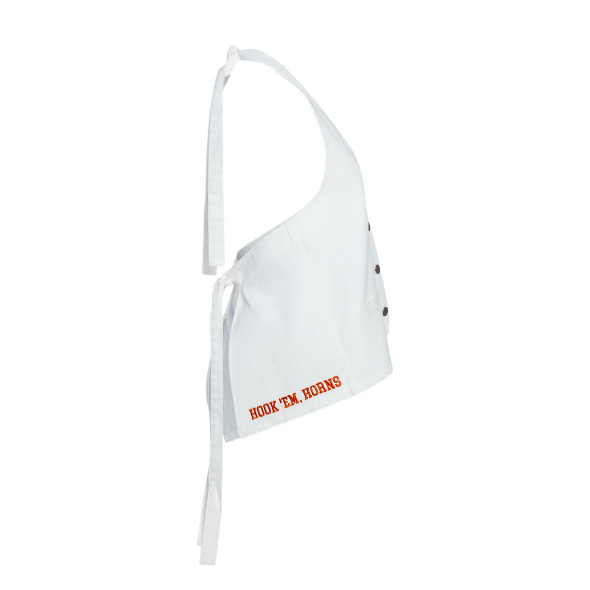 Hype And Vice Texas Longhorns Halter Button-Up Vest Top - Image 2