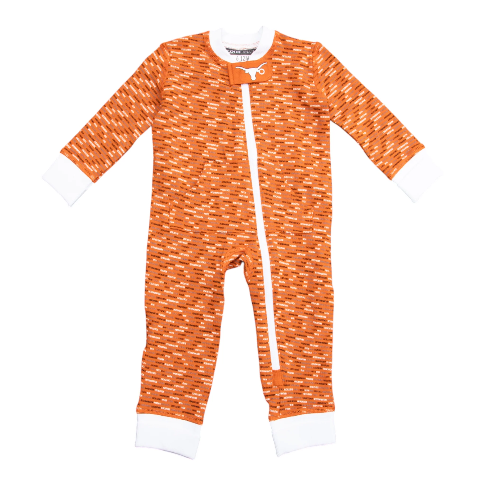 Infant Texas Longhorns Pajama Onesie