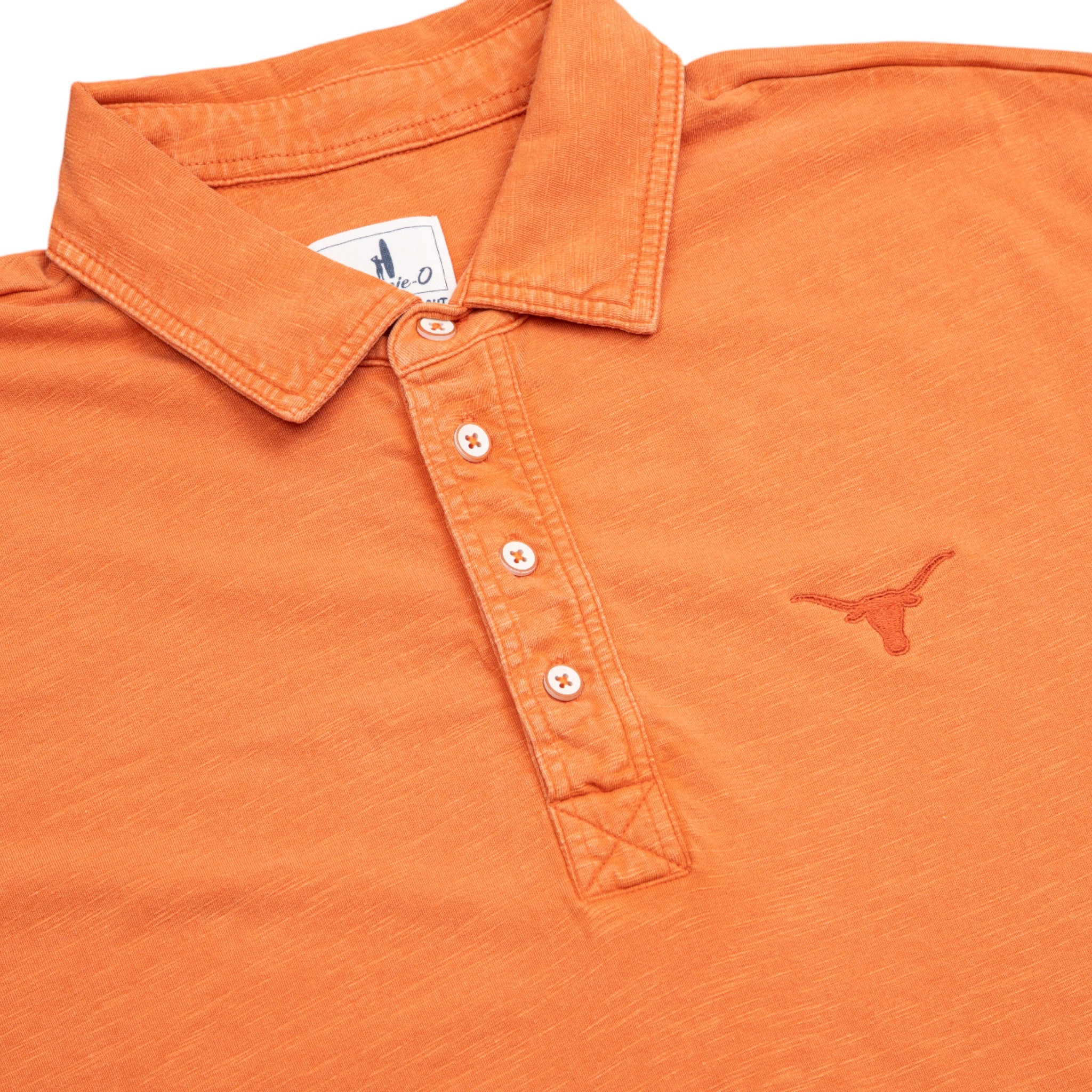 Johnnie-O Texas Longhorns Garment Dyed Coastal Wash Polo - Image 2