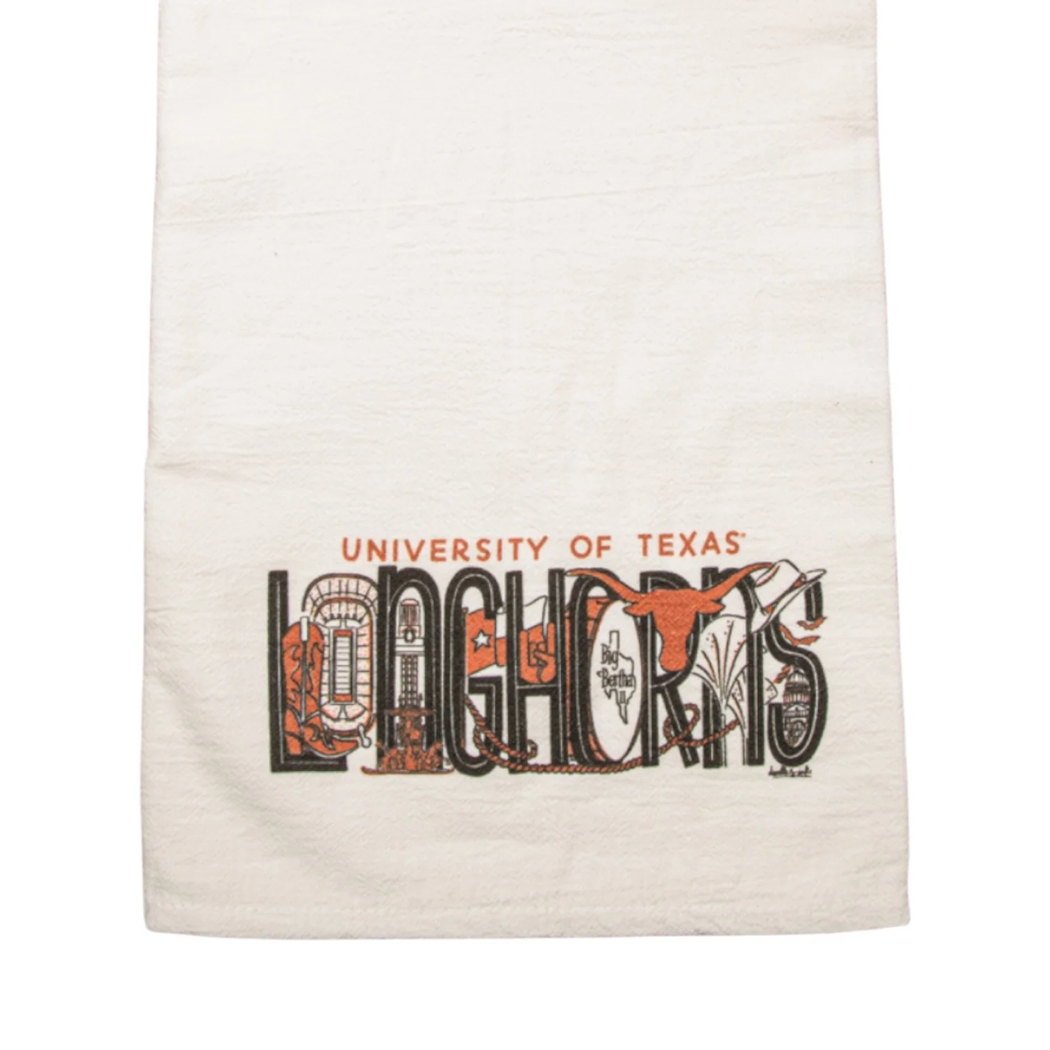 Julia Gash Texas Regina 100% Organic Cotton Tea Towel