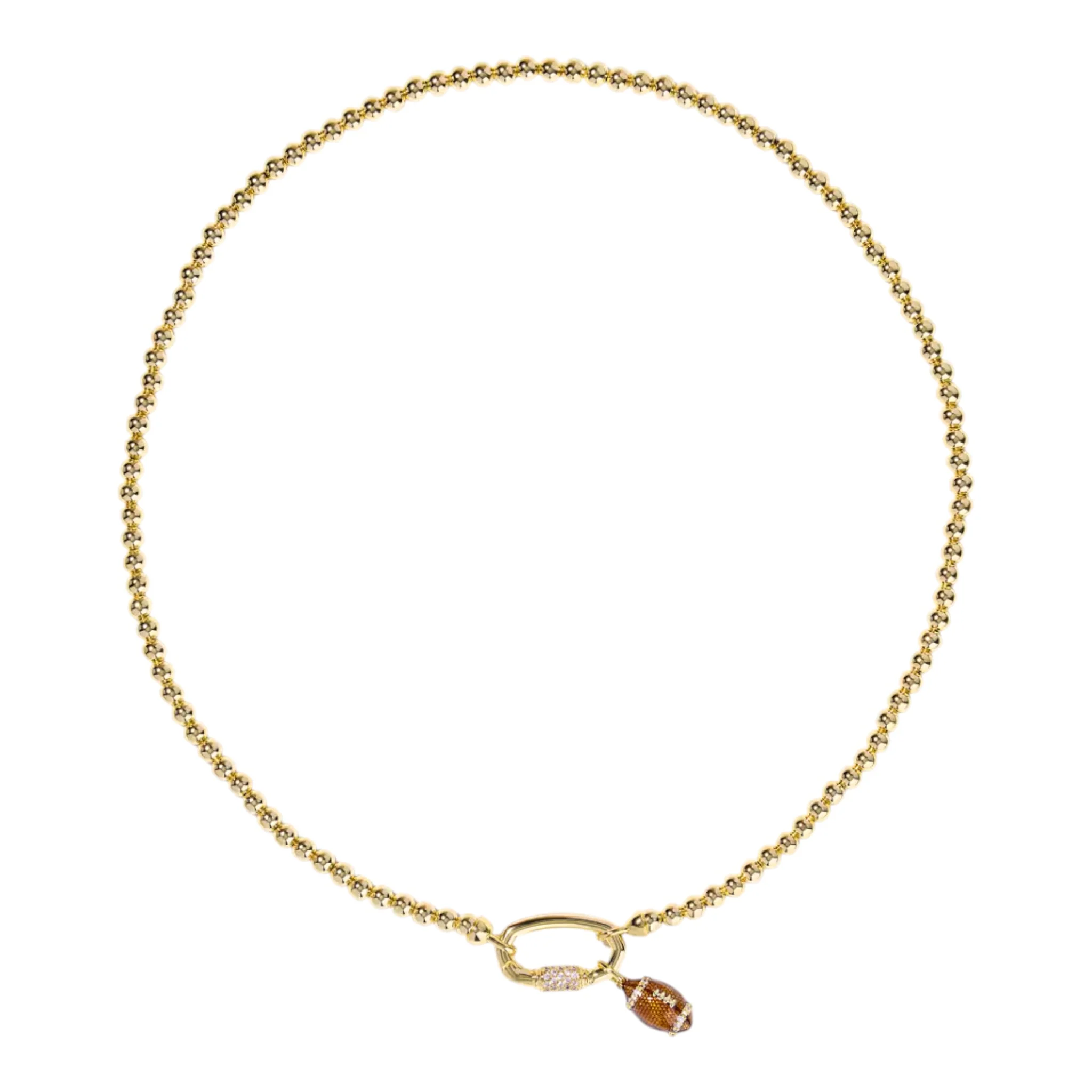 Kendra Scott Football Metal Strand Necklace