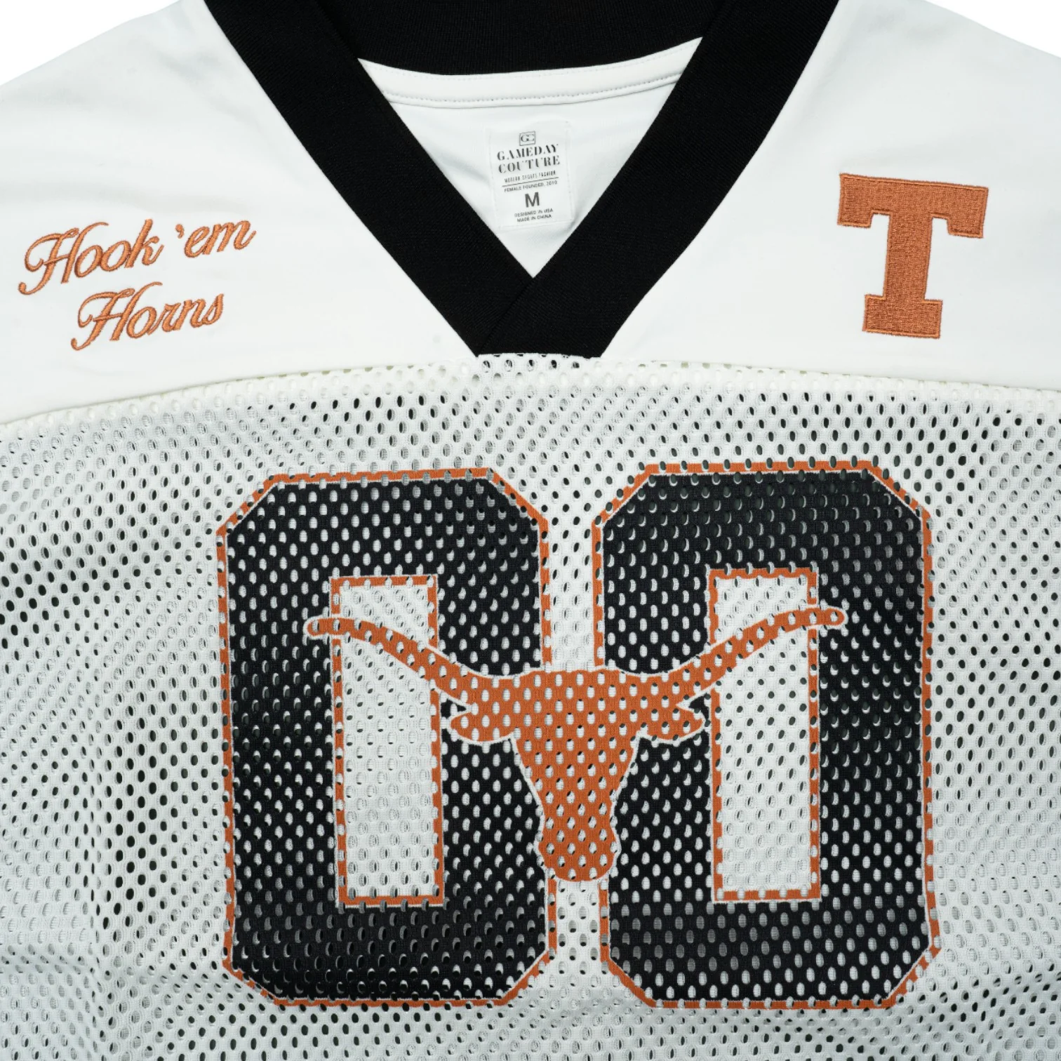 Texas Longhorns Ladies Trailblazer Mesh Crop Jersey - Image 2