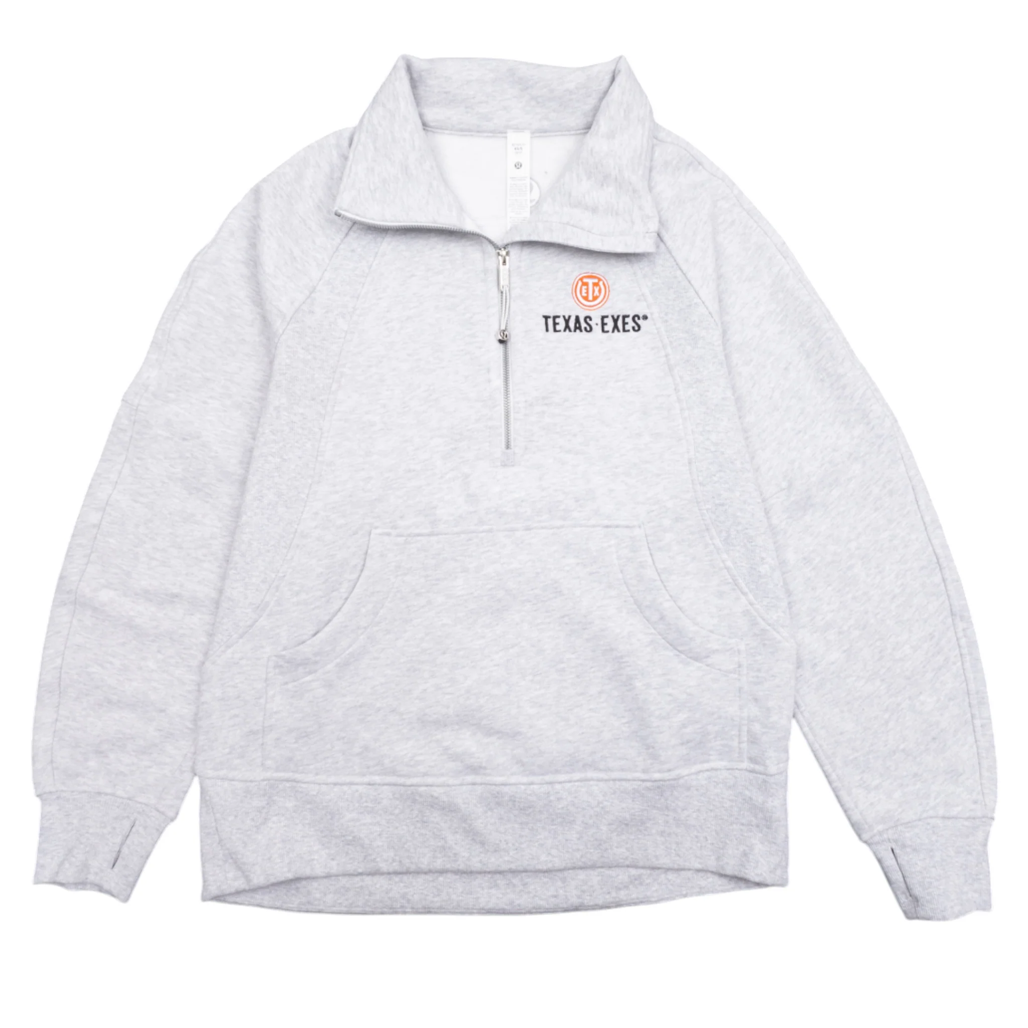 lululemon Texas Exes Scuba Oversized Funnel Neck Half Zip Long