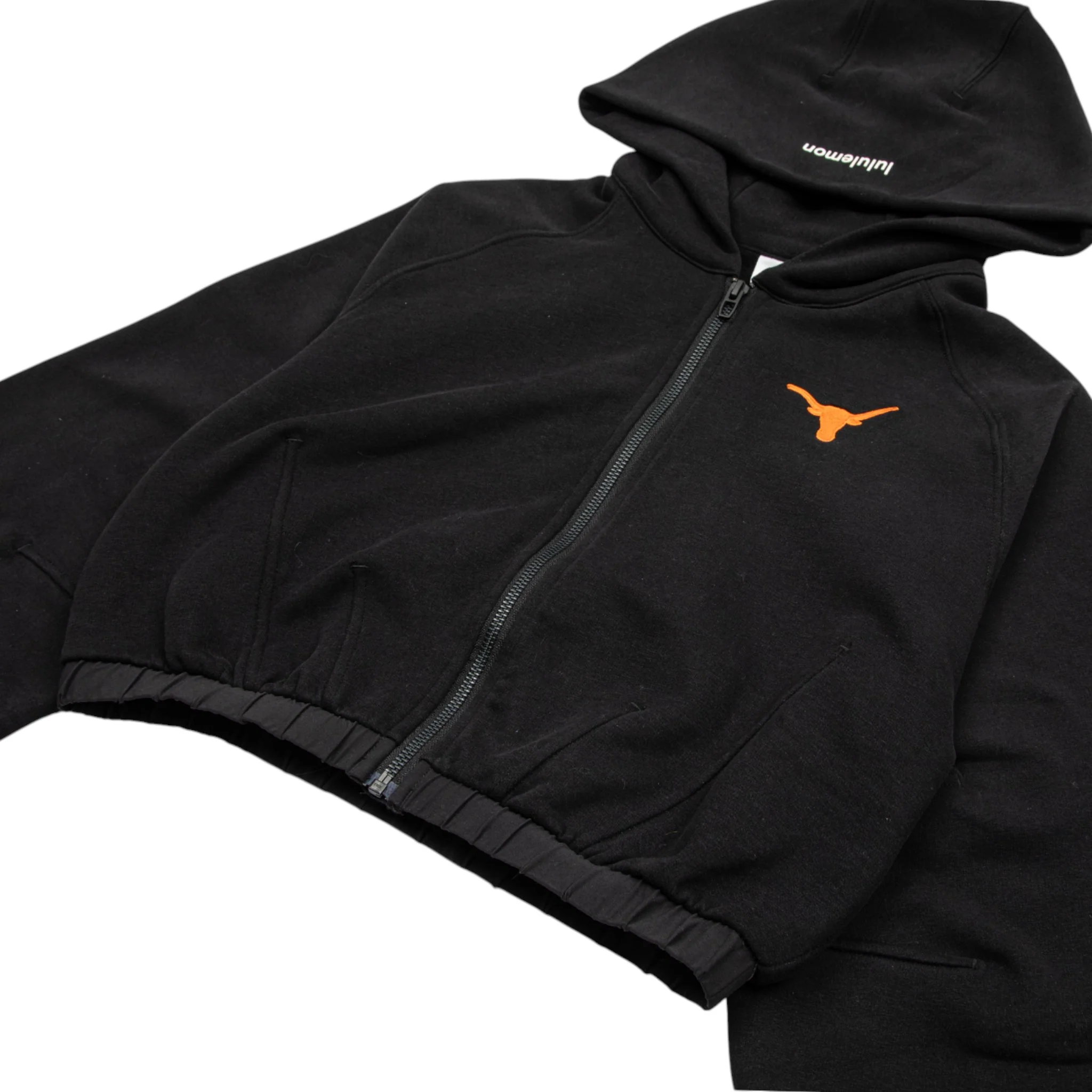 Lululemon Texas Longhorns Loungeful Relaxed-Fit Full Zip Cropped Hoodie - Image 3