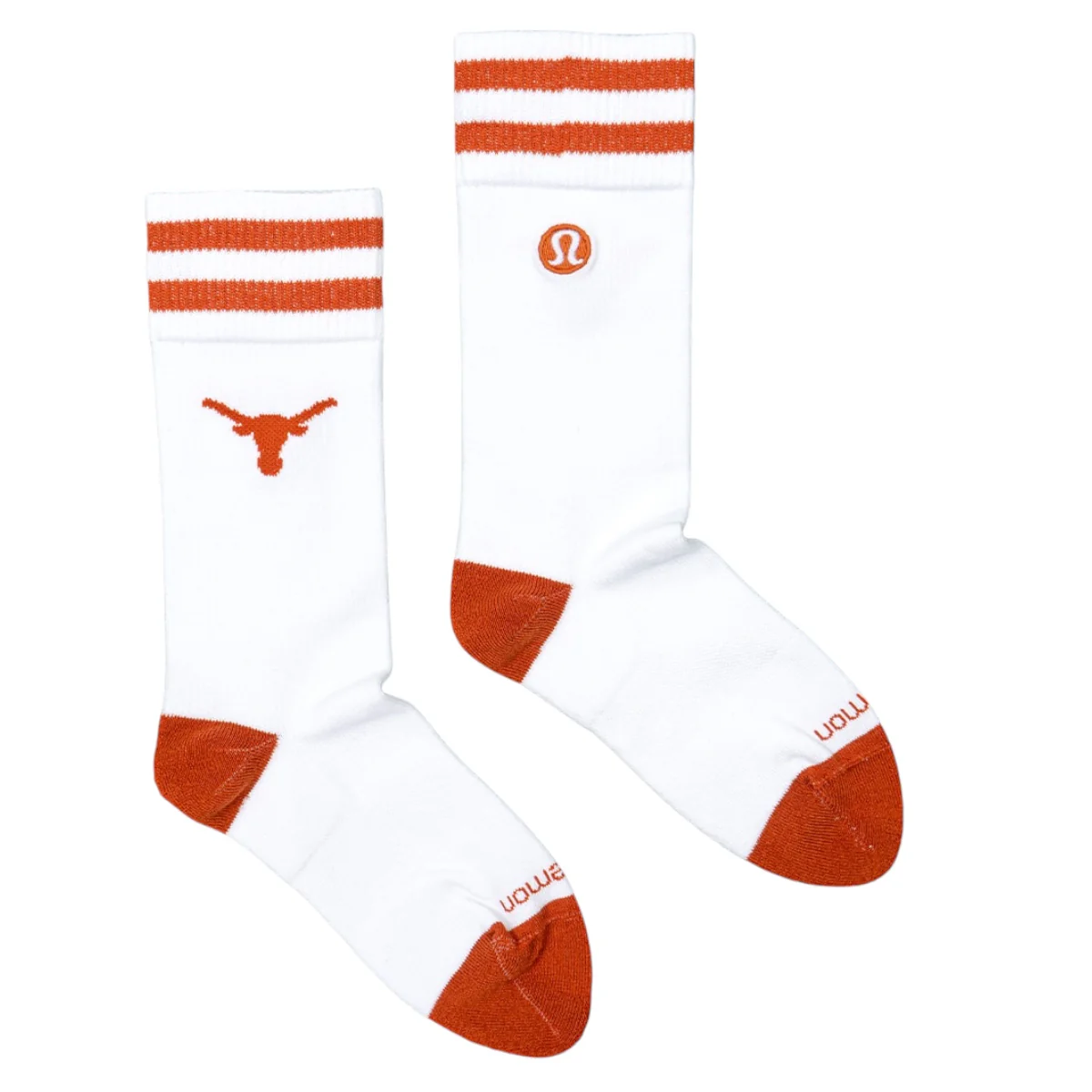 lululemon Texas Longhorns Men's Daily Stride White Crew Sock