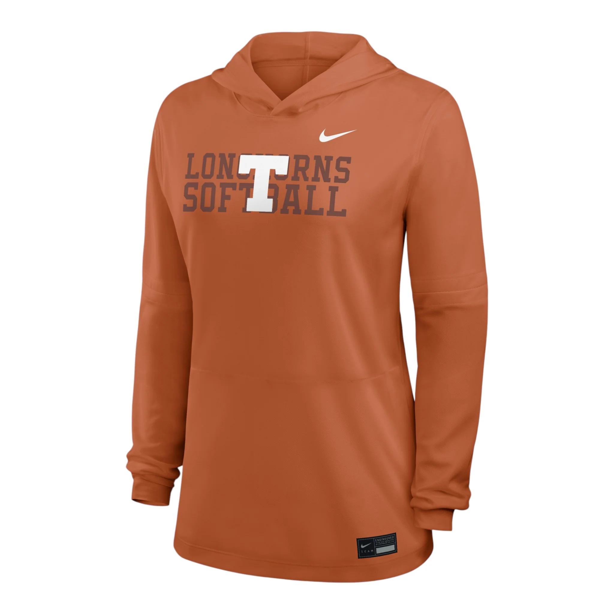 Nike Texas Longhorns Light Weight Hooded Softball Top