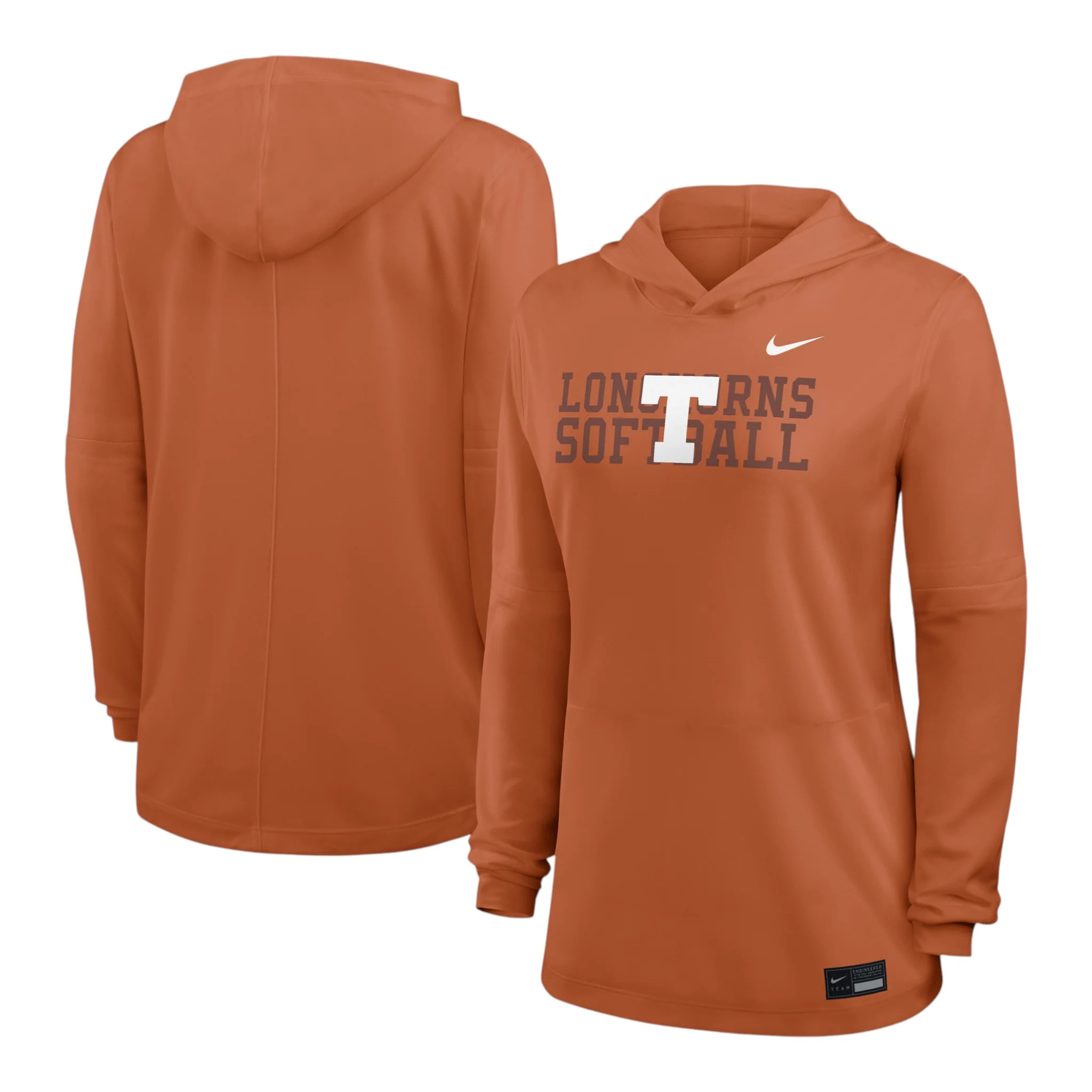 Nike Texas Longhorns Light Weight Hooded Softball Top - Image 3