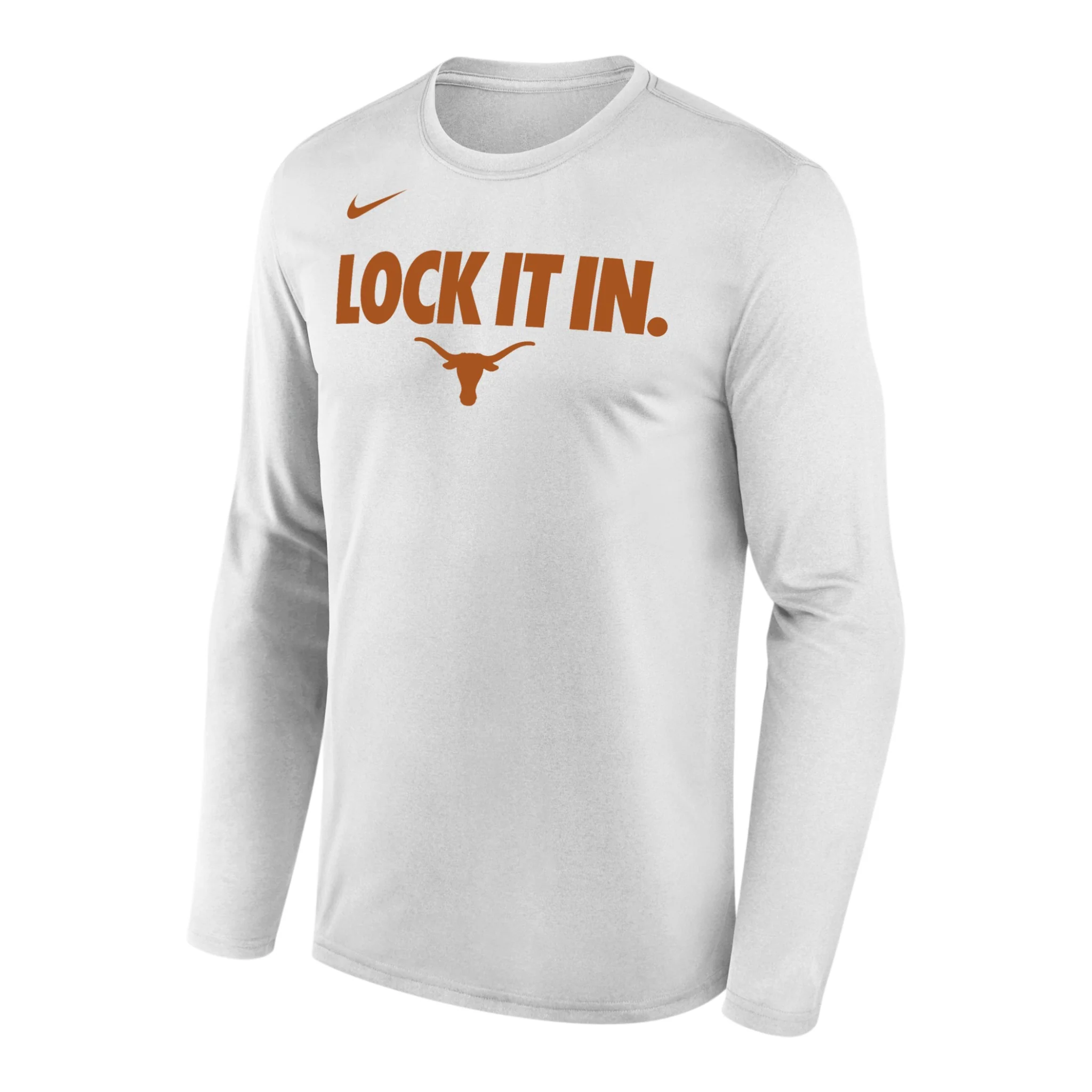 Nike Texas Longhorns 2026 On Court Bench Long Sleeve Tee