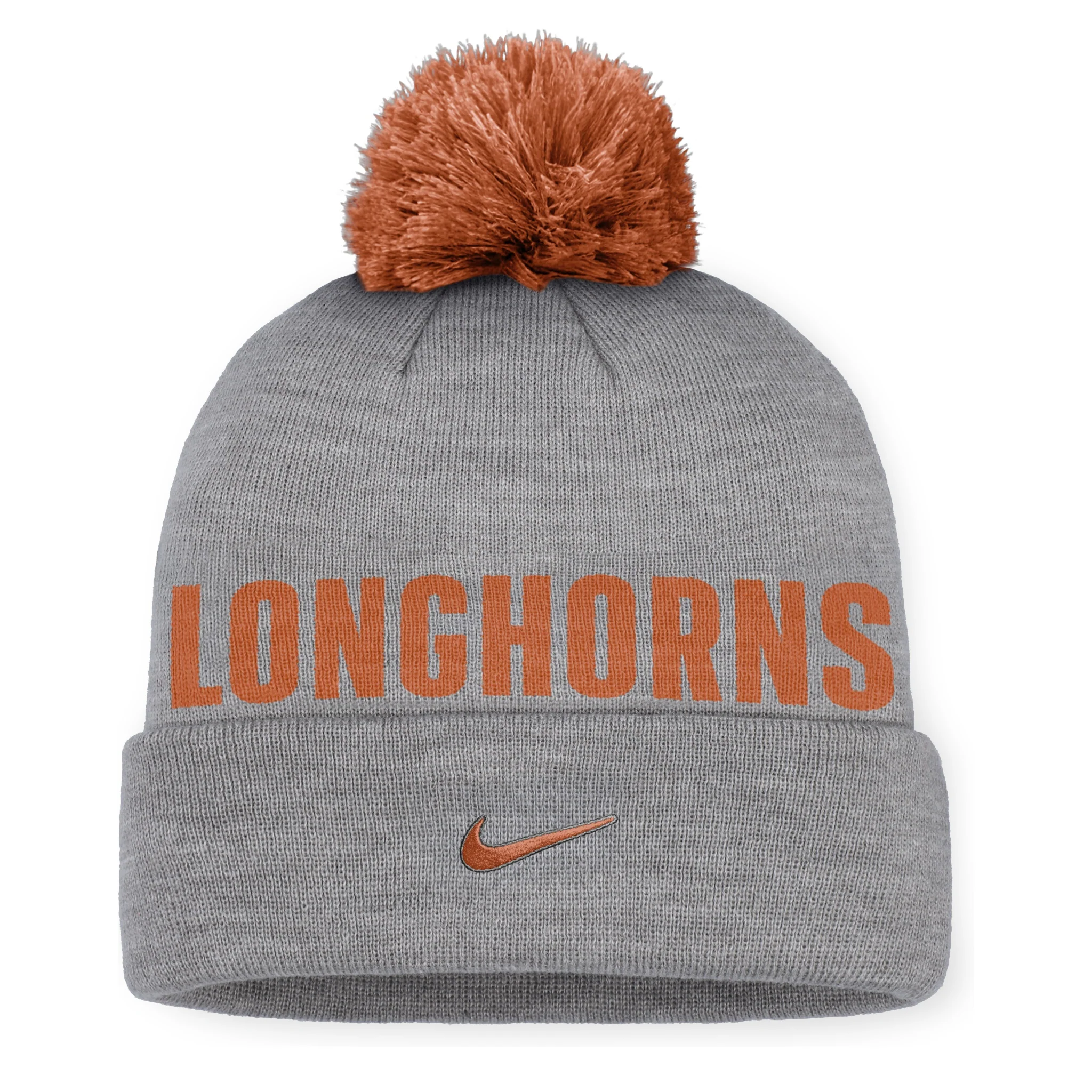 Nike Texas Longhorns Peak Campus Cuff Pom Beanie