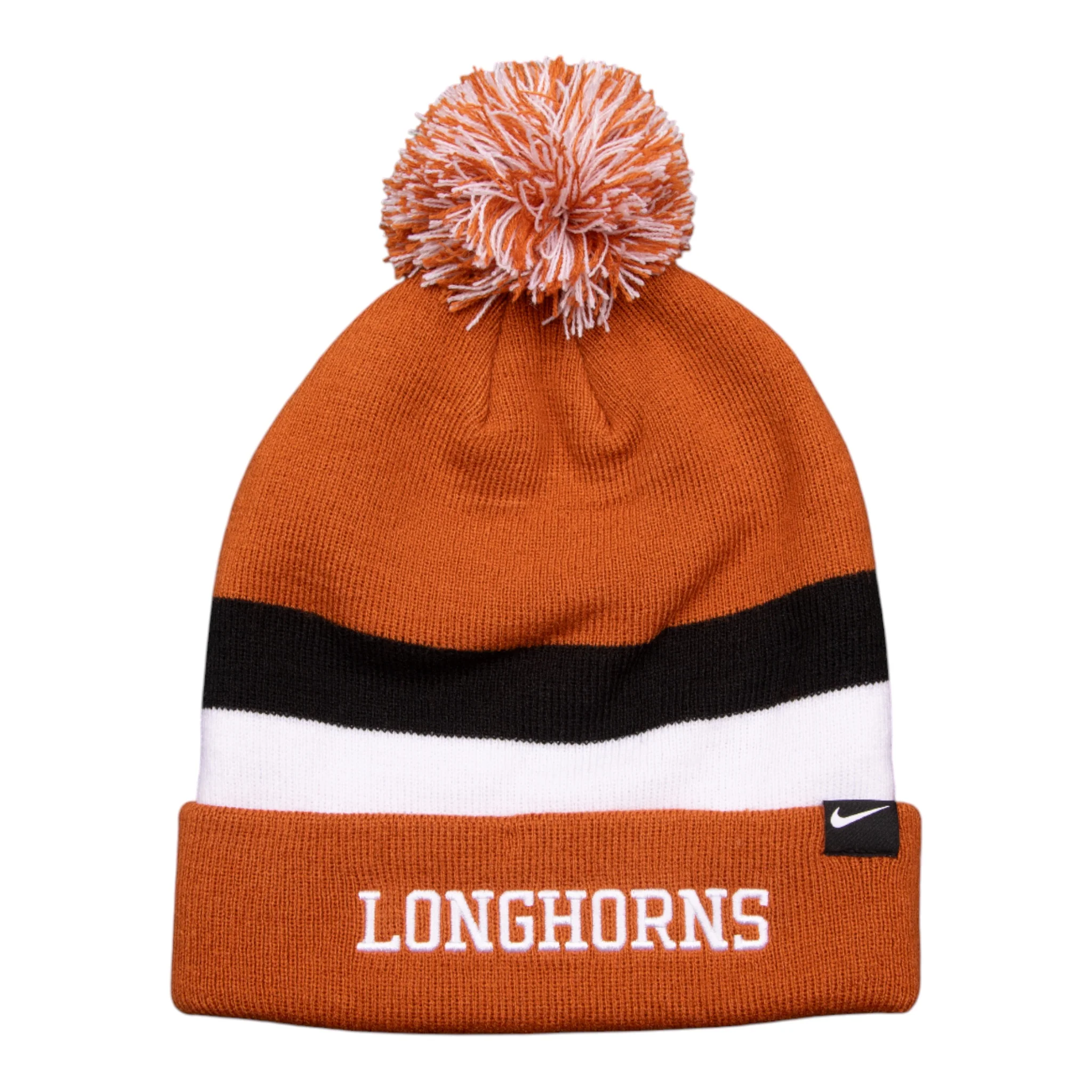 Nike Texas Longhorns Peak Campus Standard Cuff Pom Beanie - Image 2