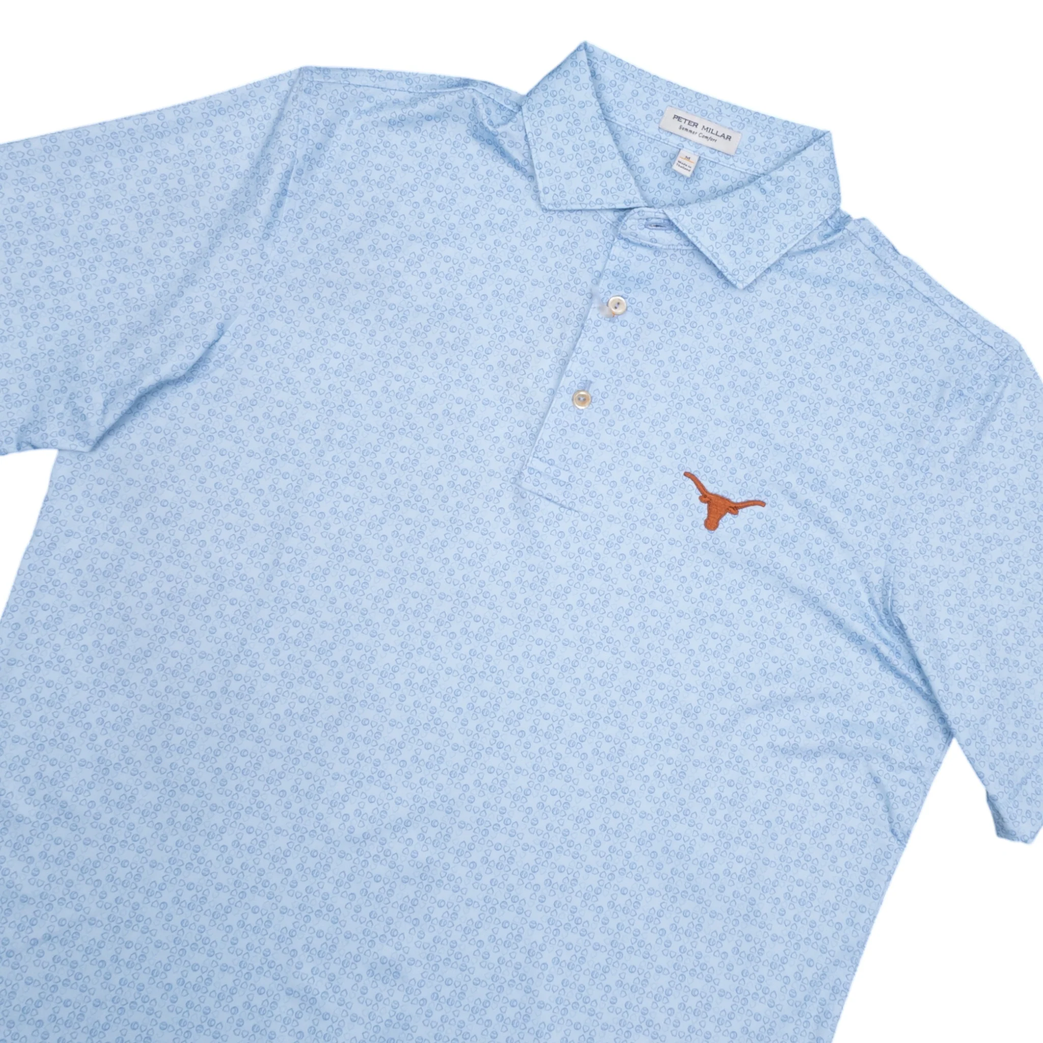 Peter Millar Texas Longhorns Bases Loaded Blueprint Polo - Image 3