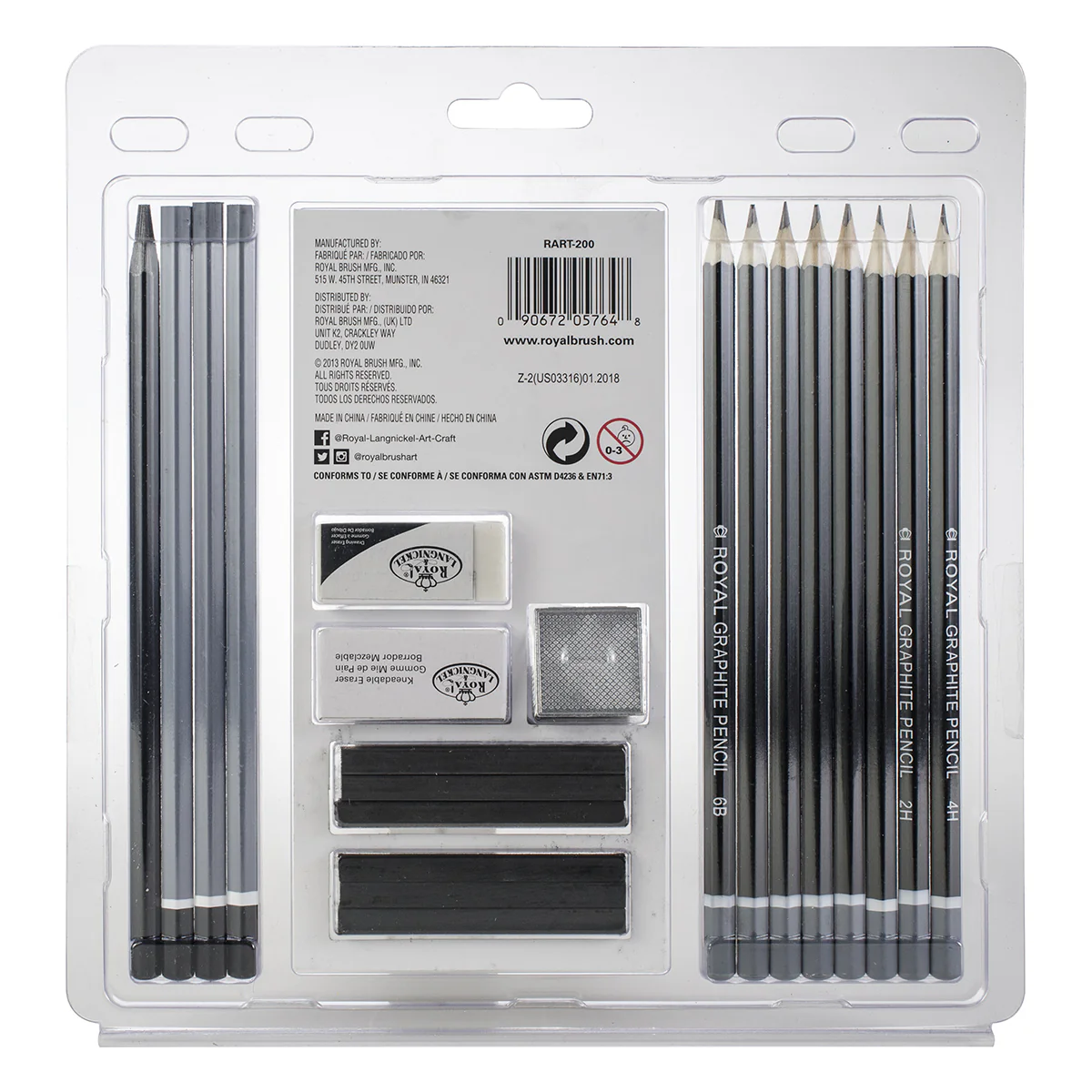 Royal Brush Sketching & Drawing Essentials Tin Set - Image 3