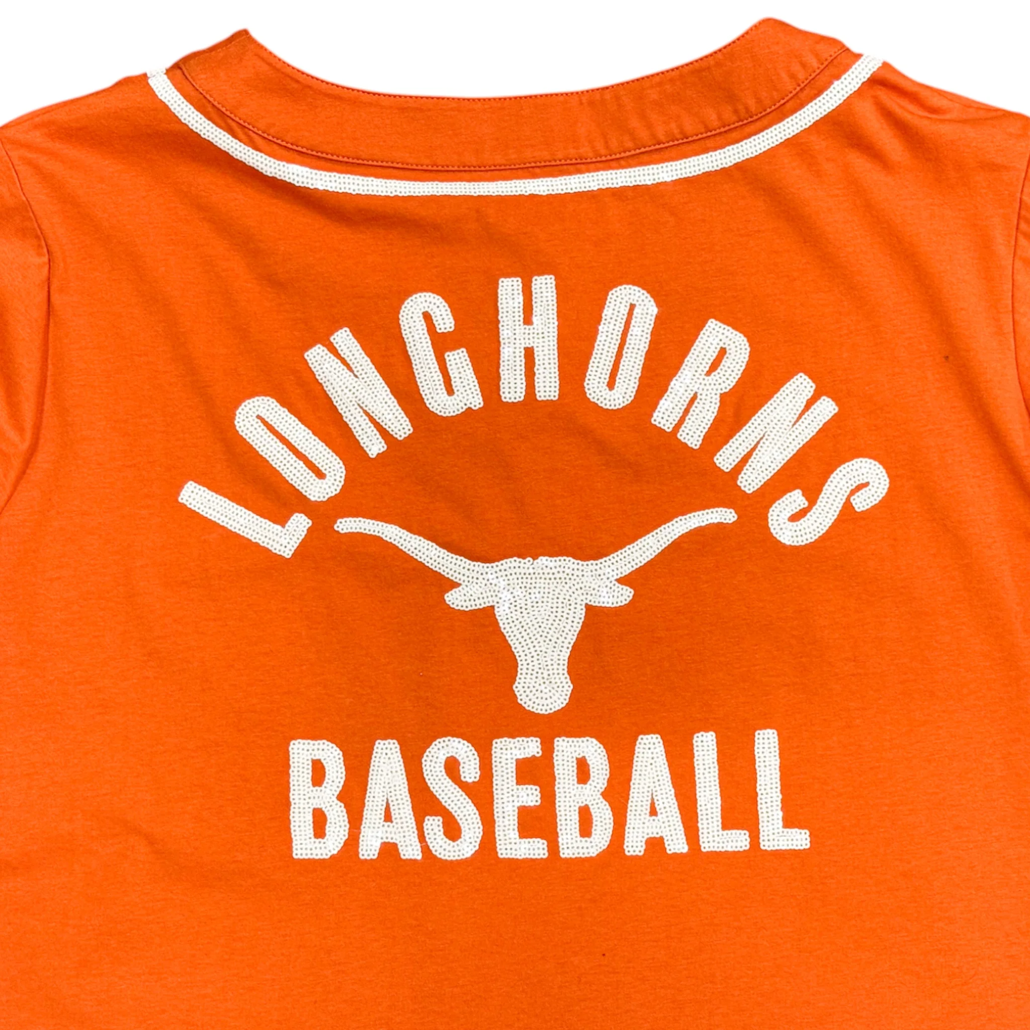 Stewart Simmons Texas Longhorns Outfield Sequin Baseball Jersey - Image 5