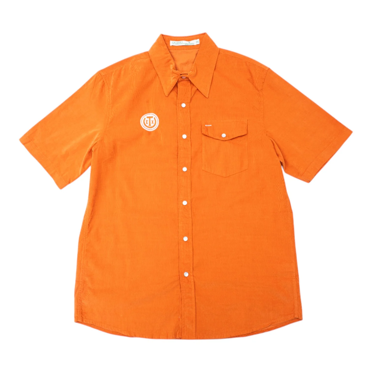 Texas Exes Corduroy Pearl Snap Short Sleeve