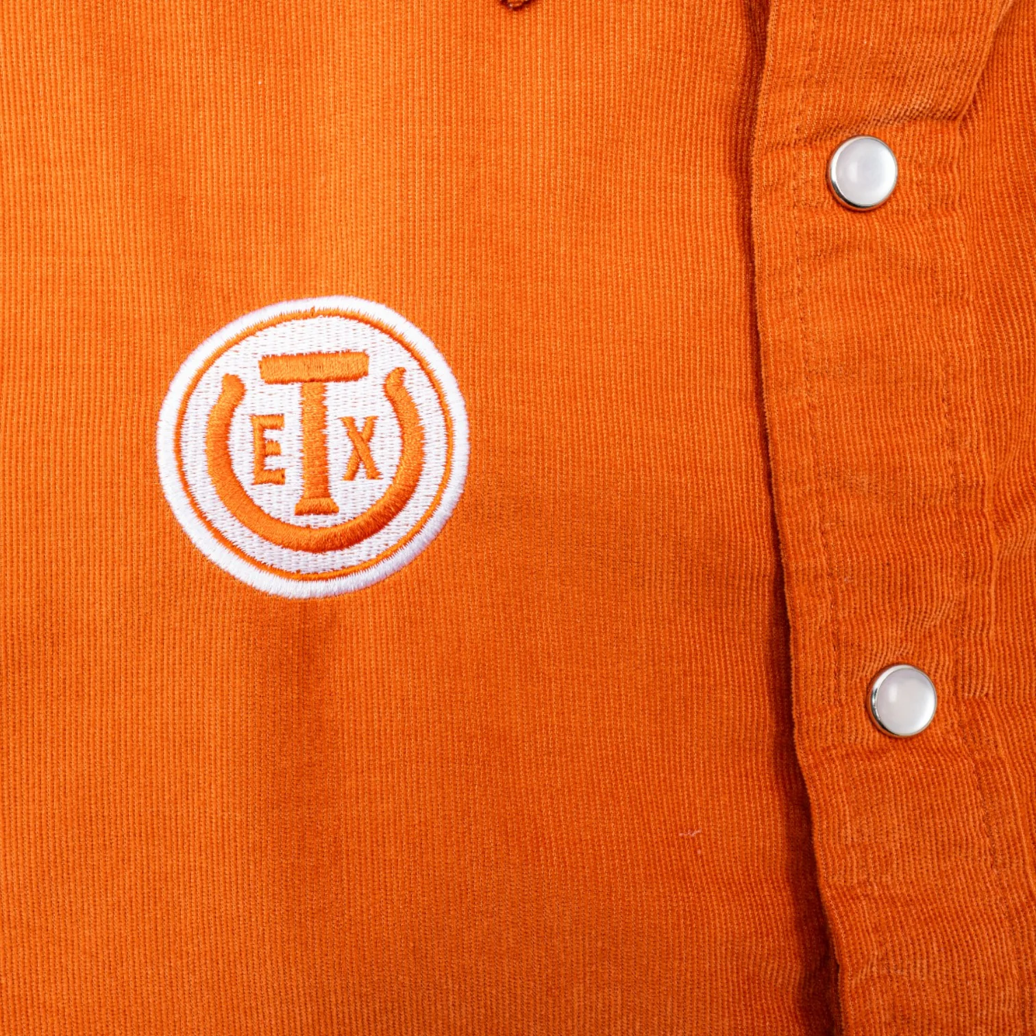 Texas Exes Corduroy Pearl Snap Short Sleeve - Image 2