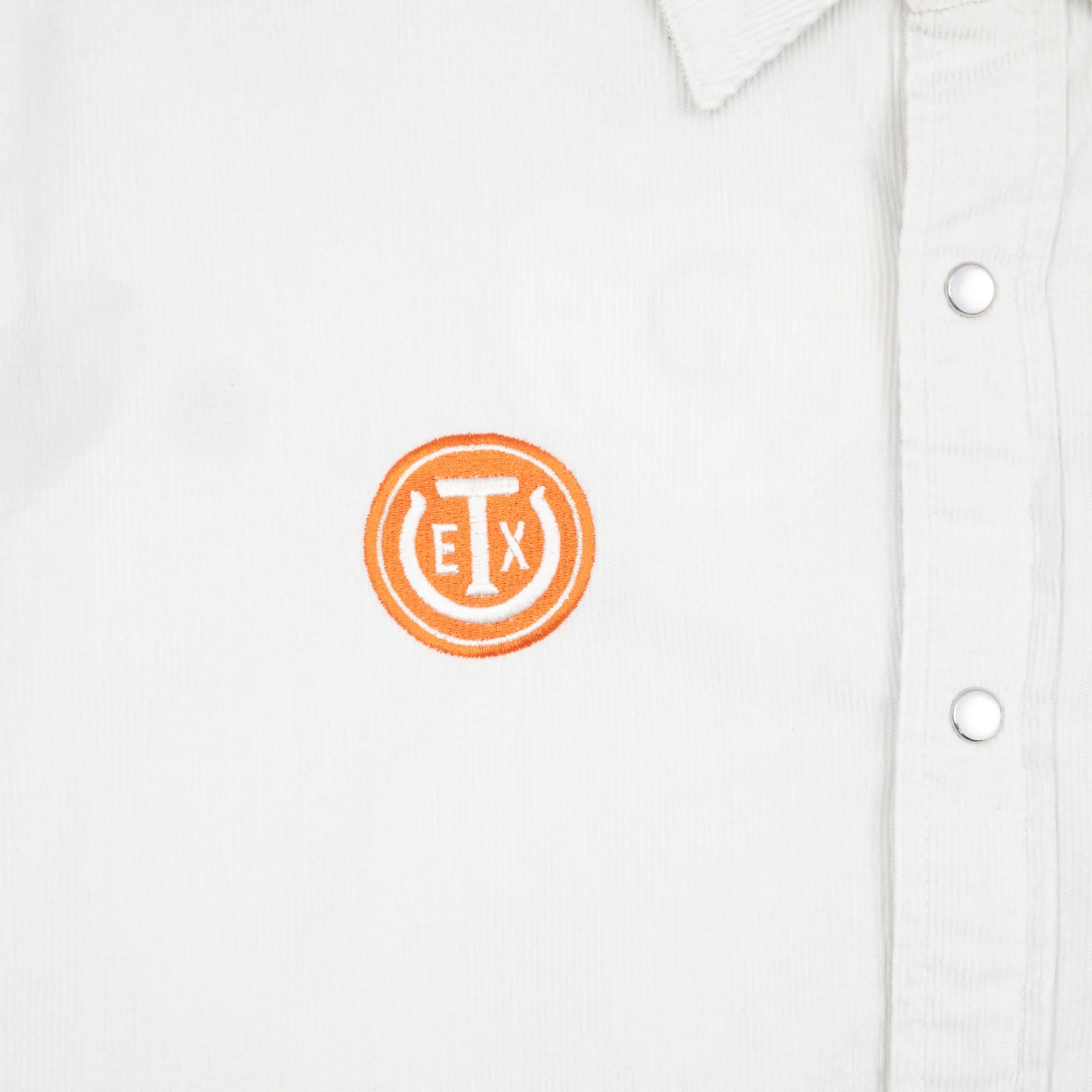 Texas Exes Corduroy Pearl Snap Solid Dress Shirt - Image 3