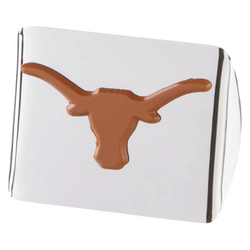 Texas Longhorn Emblem Chrome Hitch Receiver Cover