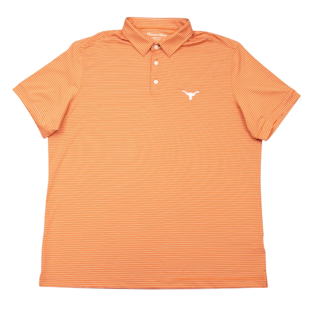 Texas Longhorns Alternating Stripe Classic Fit Versa Polo