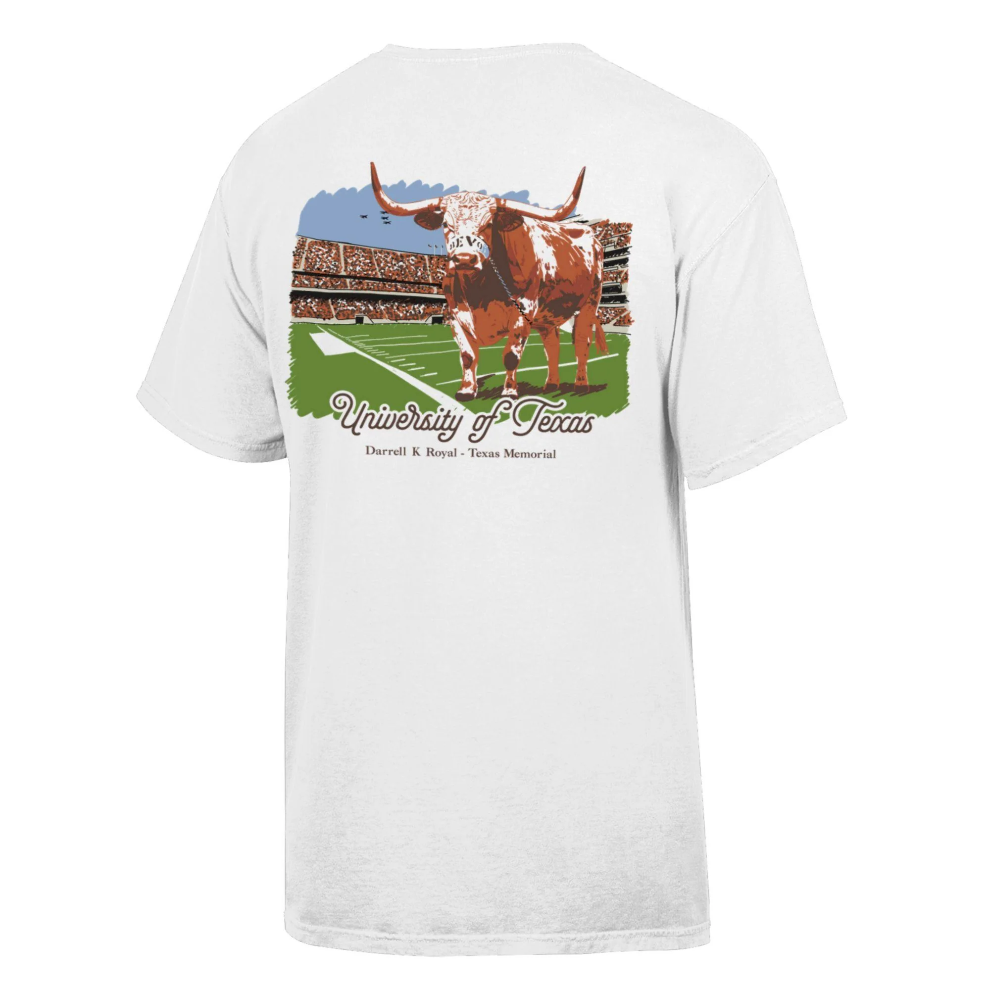 Texas Longhorns Bevo and DKR ComfortWash Tee
