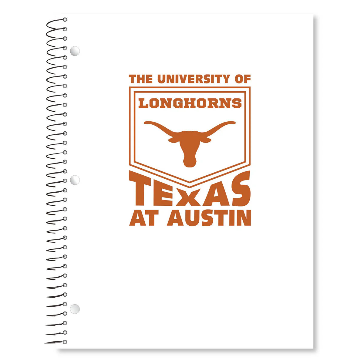 Texas Longhorns Bevo Tone on Tone 1 Subject Spiral Notebook