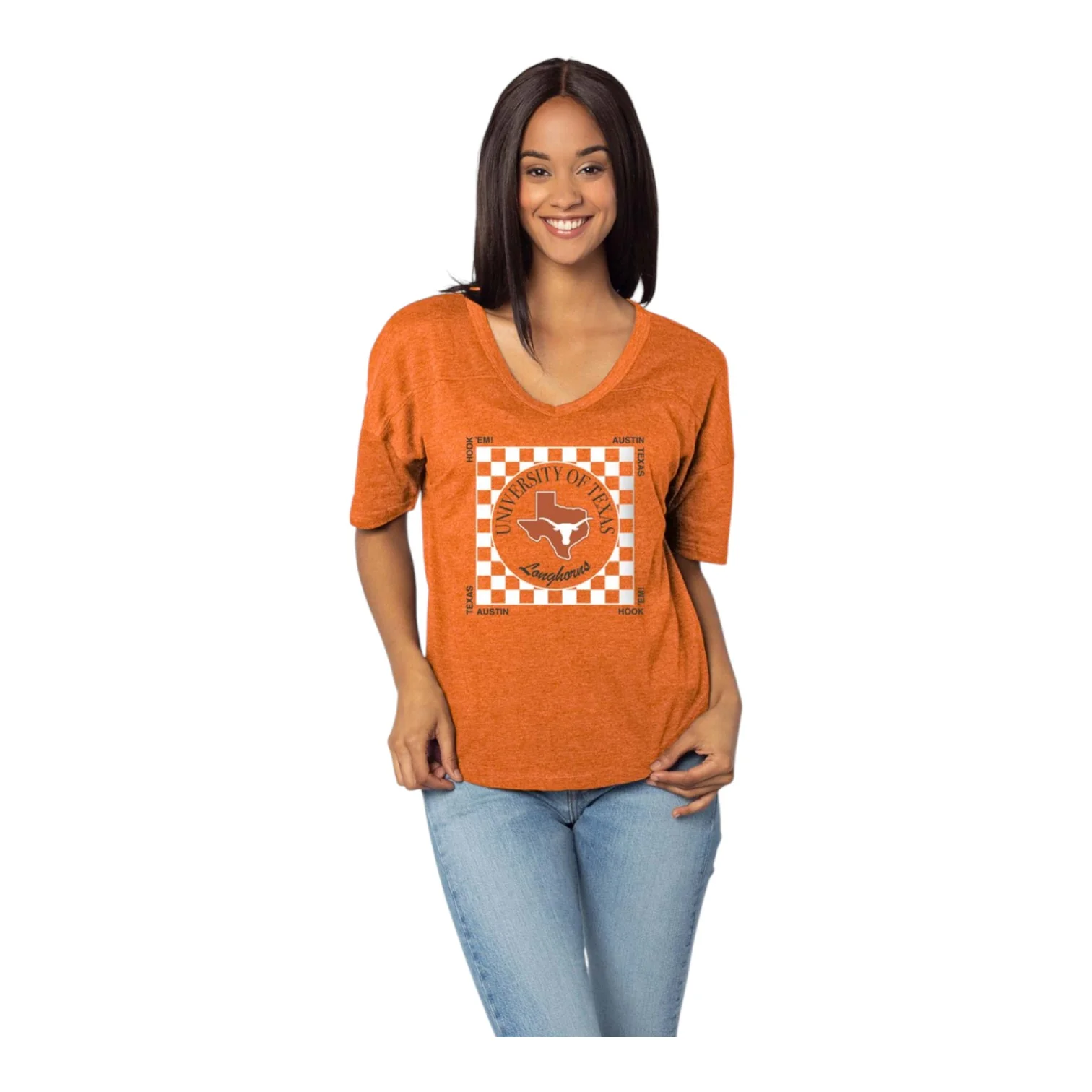 Texas Longhorns Checkered Graphic Tee - Image 4