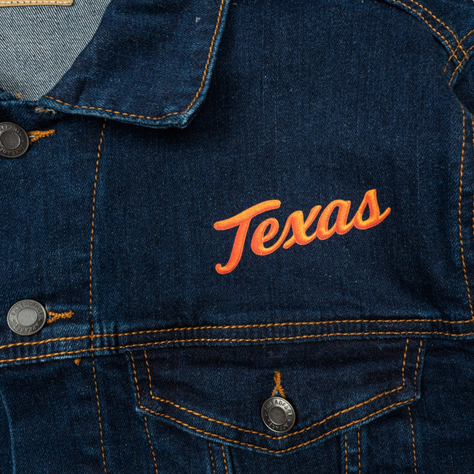 Texas Longhorns Embroidered Denim Jacket - Image 2