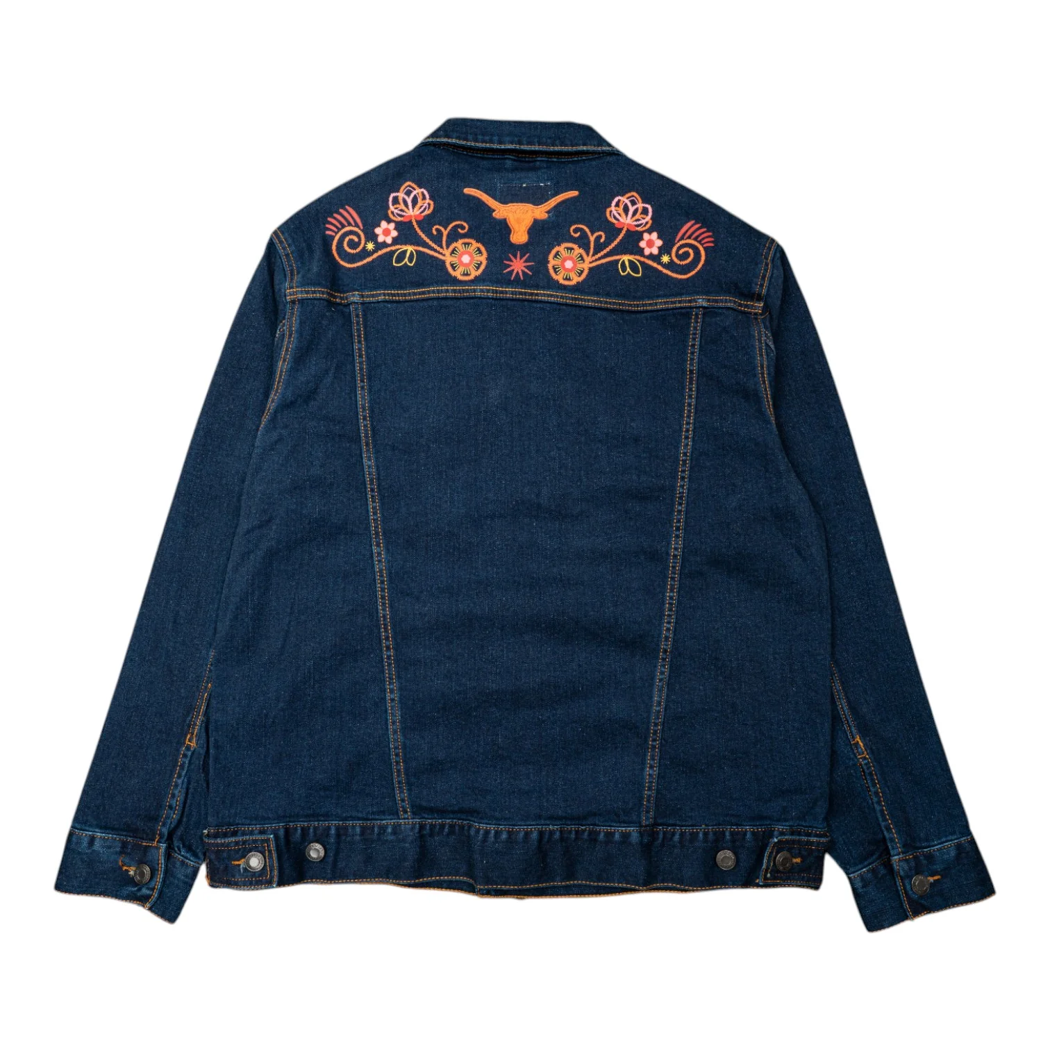 Texas Longhorns Embroidered Denim Jacket - Image 3
