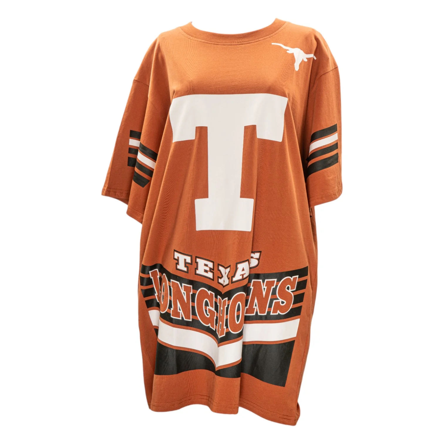 Texas Longhorns Perfect Score Cotton Shirt Dress - Image 3