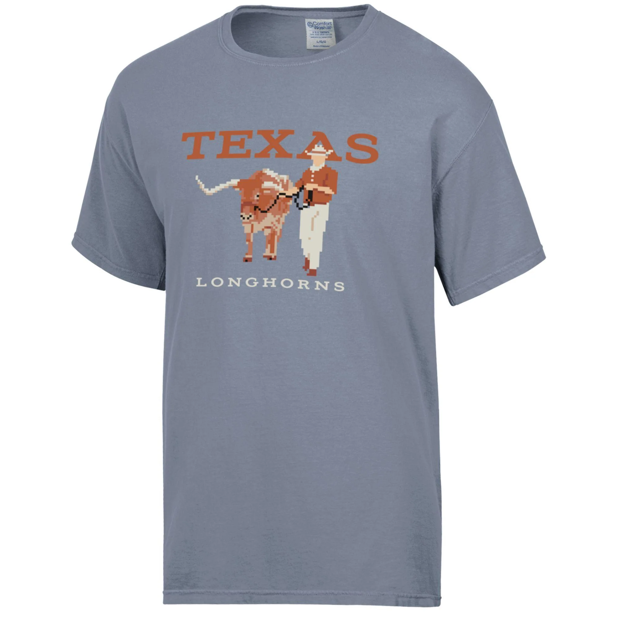 Texas Longhorns Pixel ComfortWash Tee