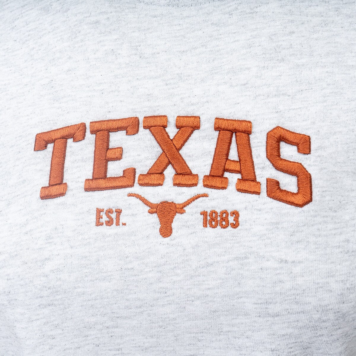 Texas Longhorns Puff Embroidery Graphic Crop Tee - Image 2