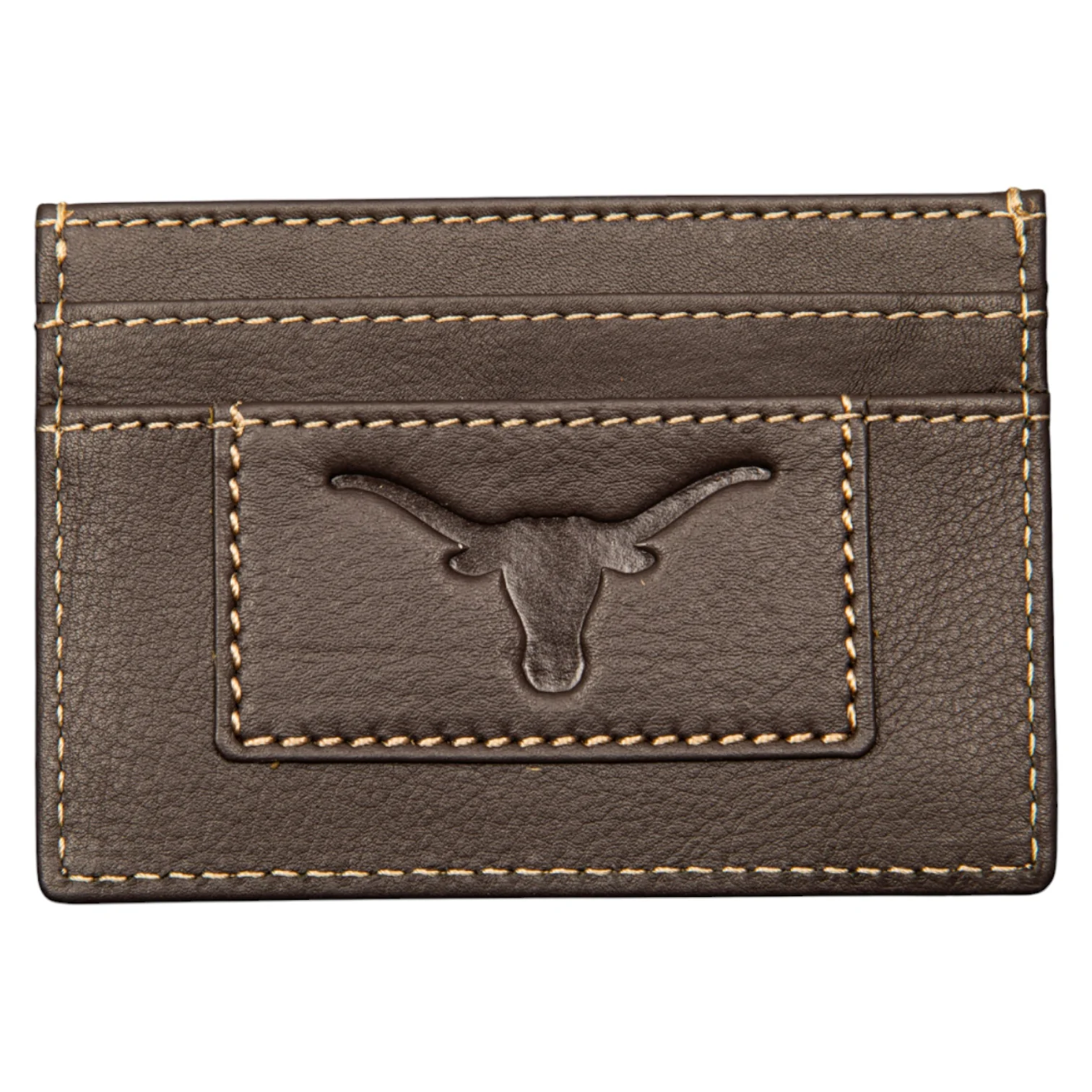 Texas Longhorns Steerhead Leather Card Holder