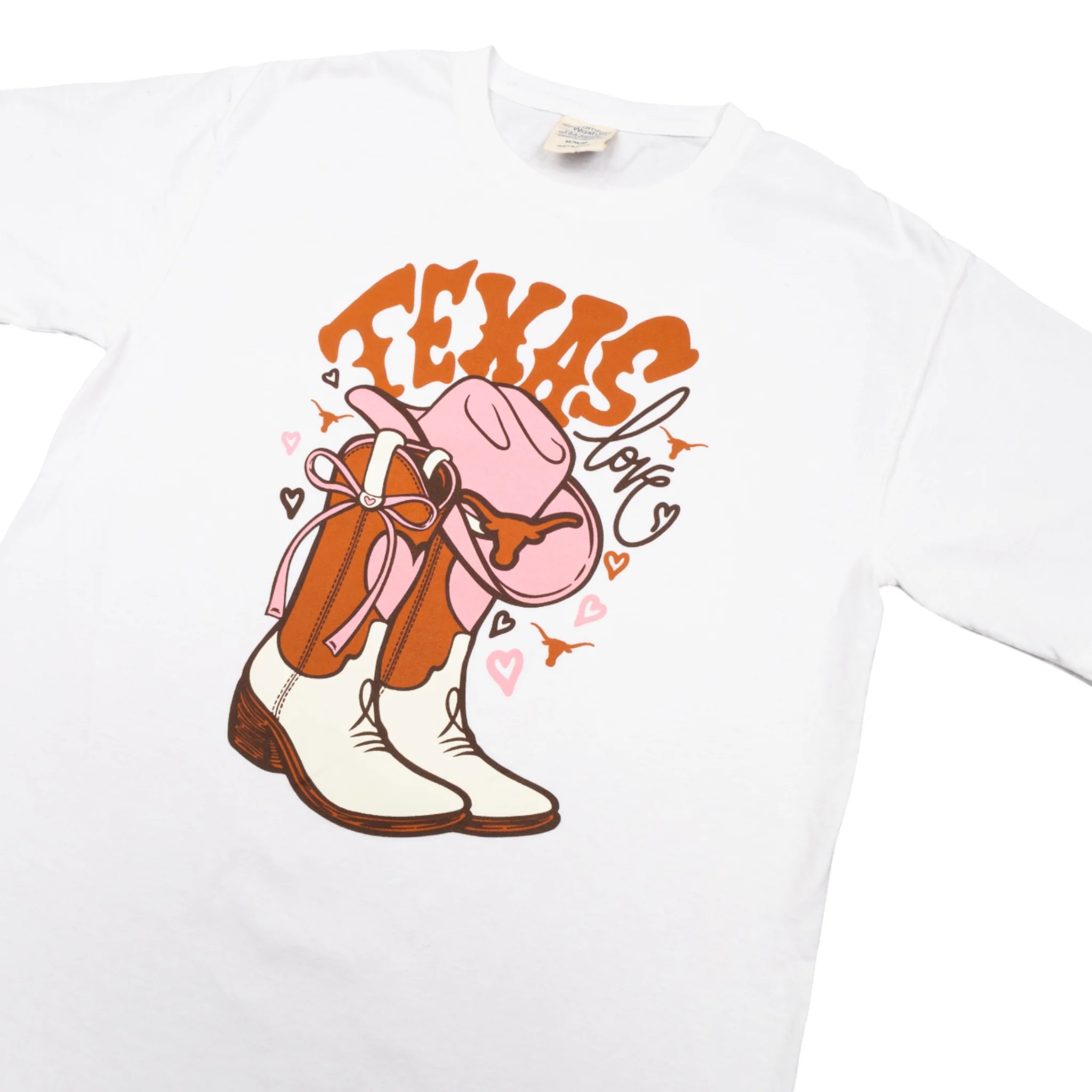 Texas Longhorns Valentine's ComfortWash Tee - Image 3
