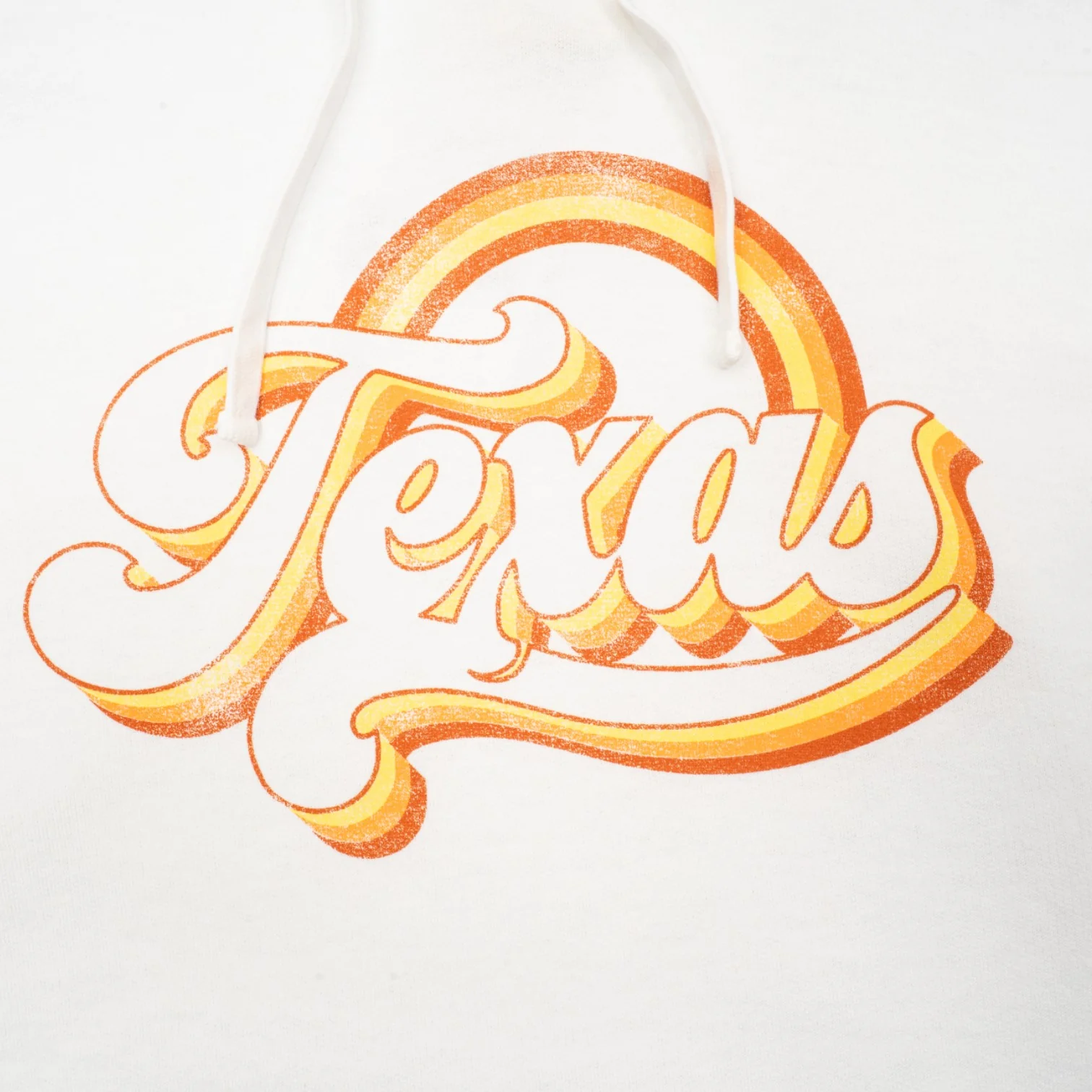 Texas Retro Script Fleece ComfortWash Hoodie - Image 2