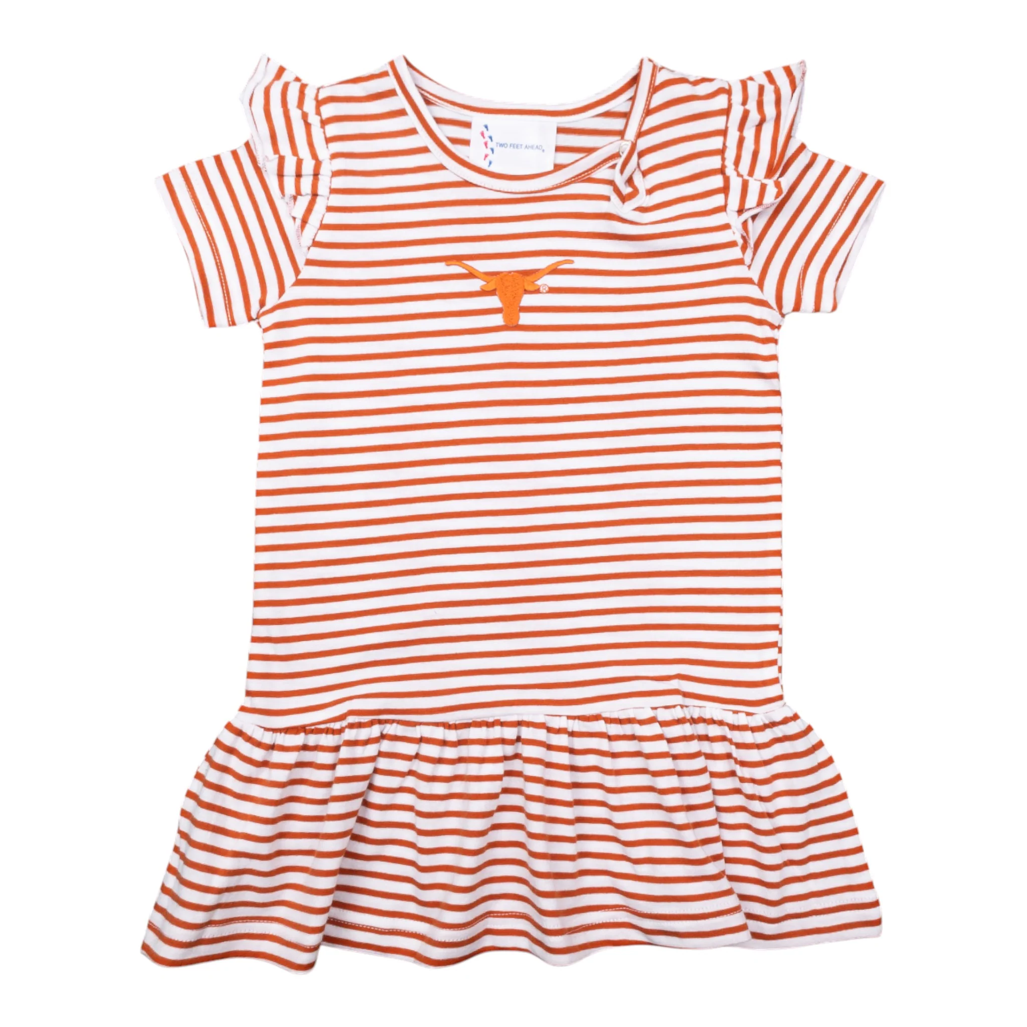 Toddler Texas Longhorns Keyhole Ruffle Dress