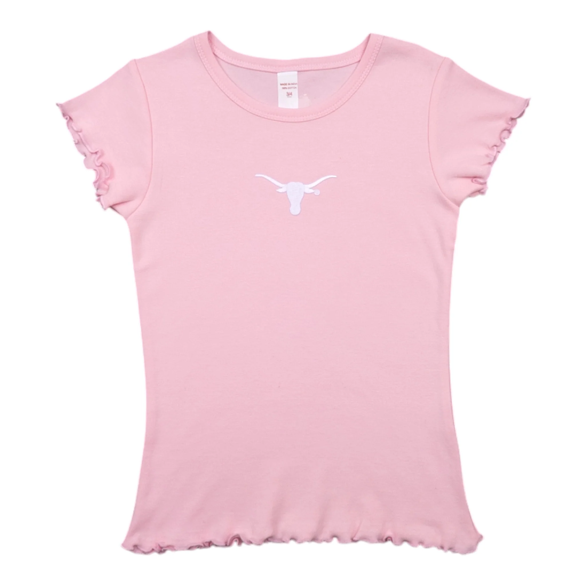 Toddler Texas Longhorns Lettuce Hem Tee - Image 3