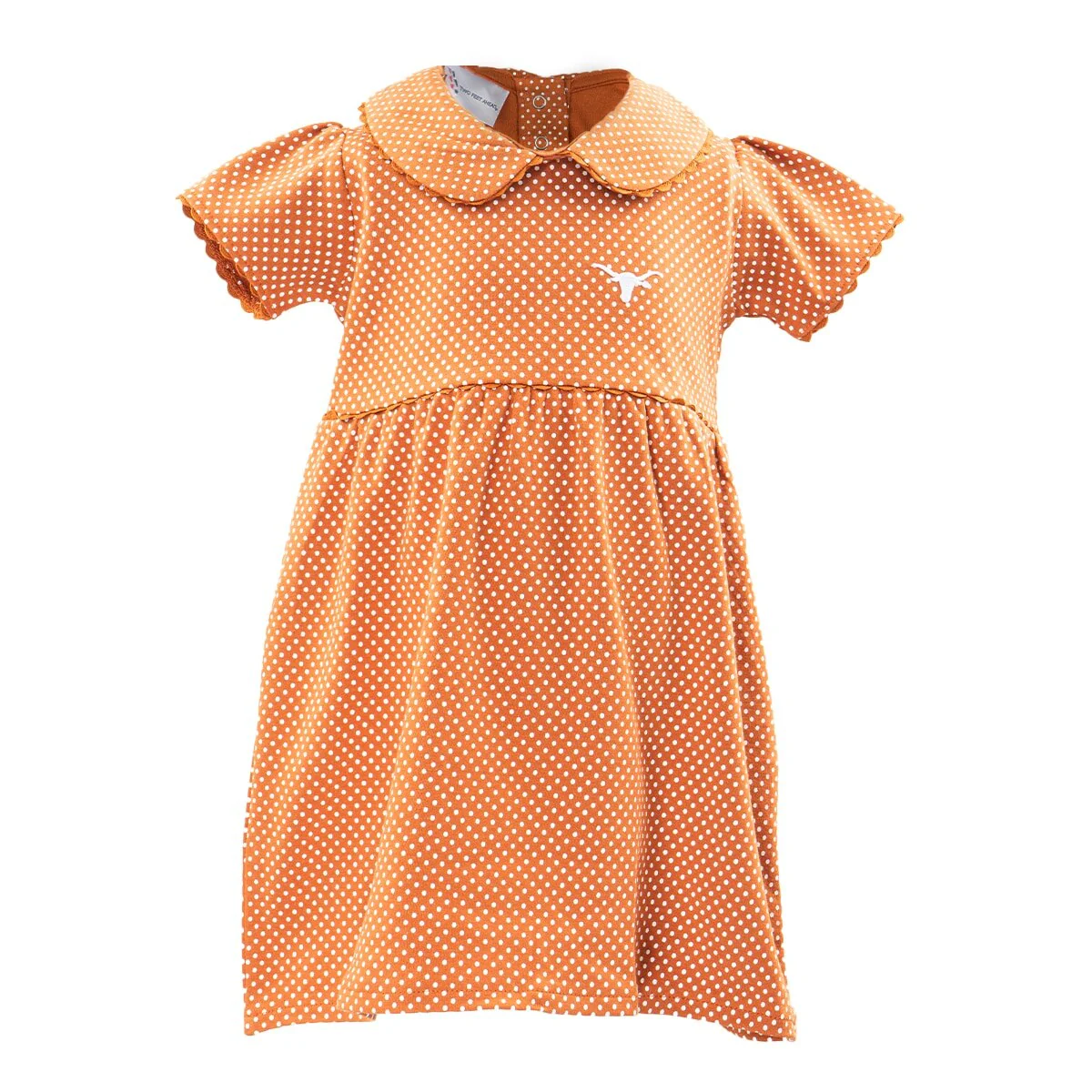 Toddler Texas Longhorns Polka Dot Peter Pan Dress
