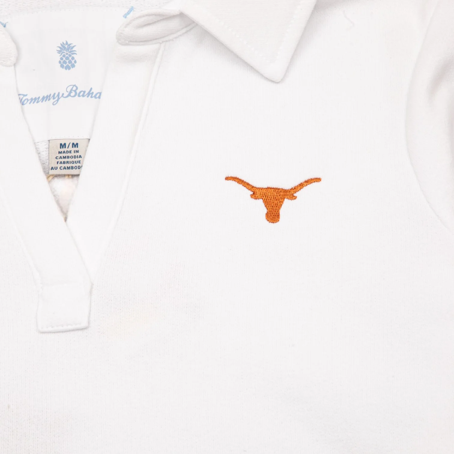 Tommy Bahama Texas Longhorns Marina Del Mar Long Sleeve Popover Top - Image 2