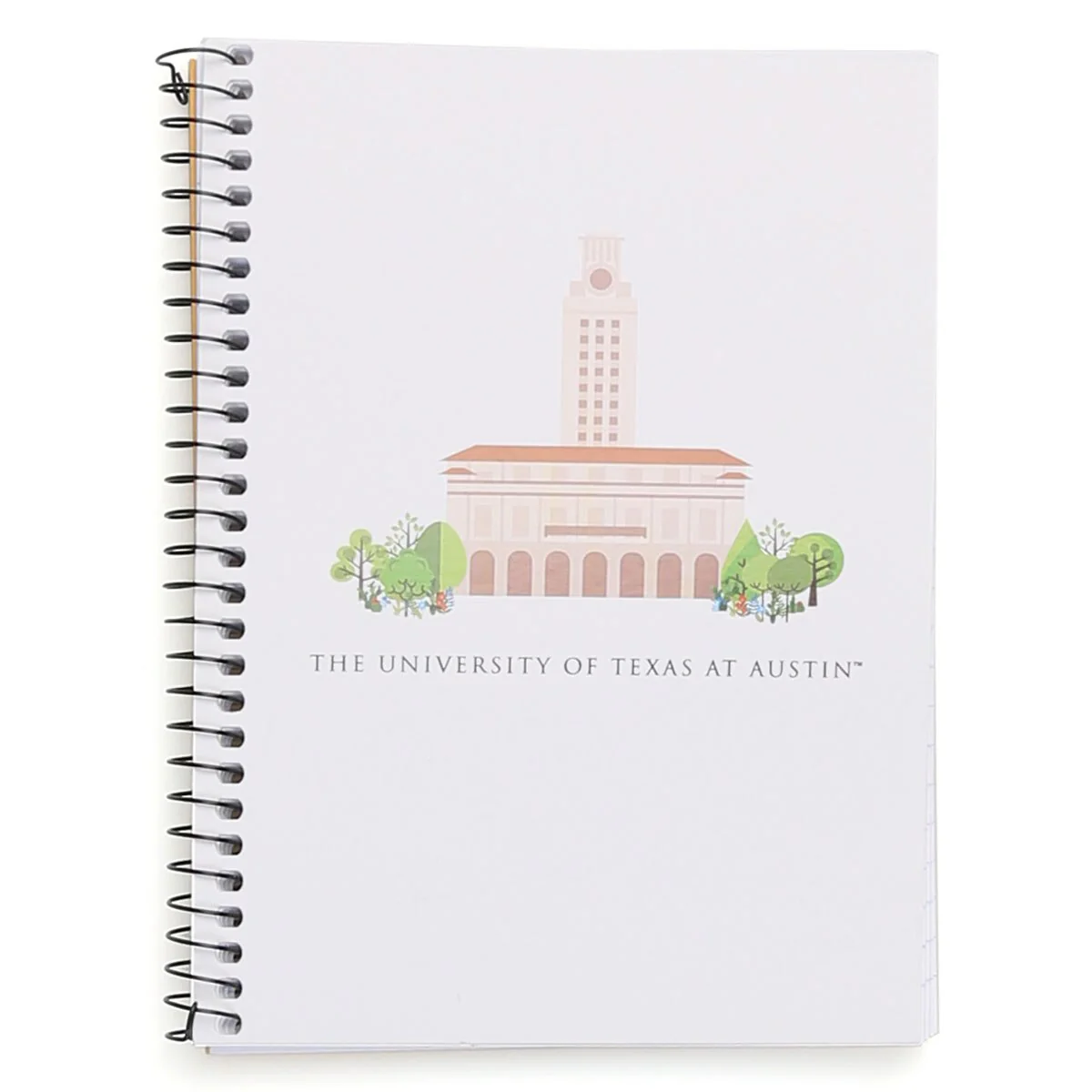 University of Texas Tower 5x7 Notebook - 1 Subject Spiral
