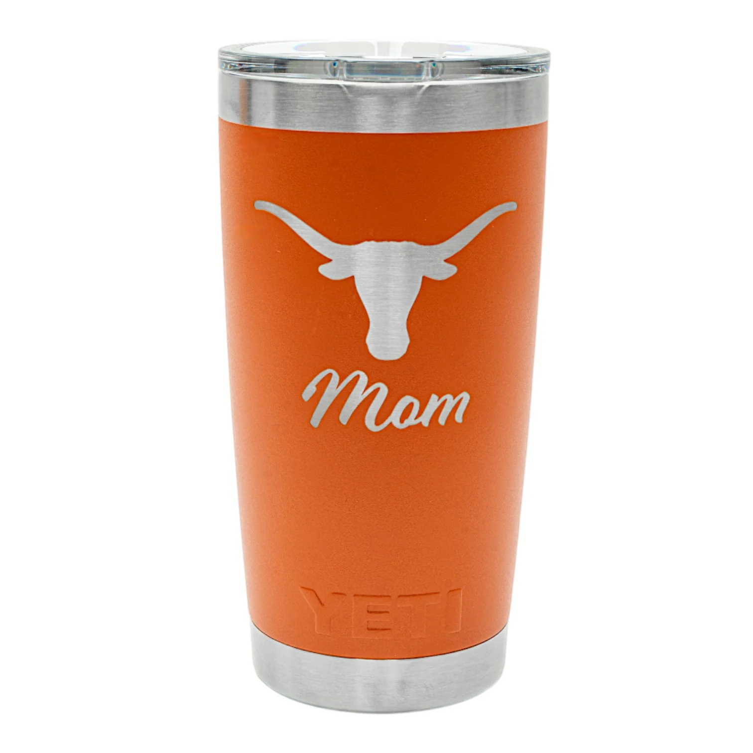 YETI Texas Longhorns Steerhead Over Script Mom Rambler Tumbler - 20 oz