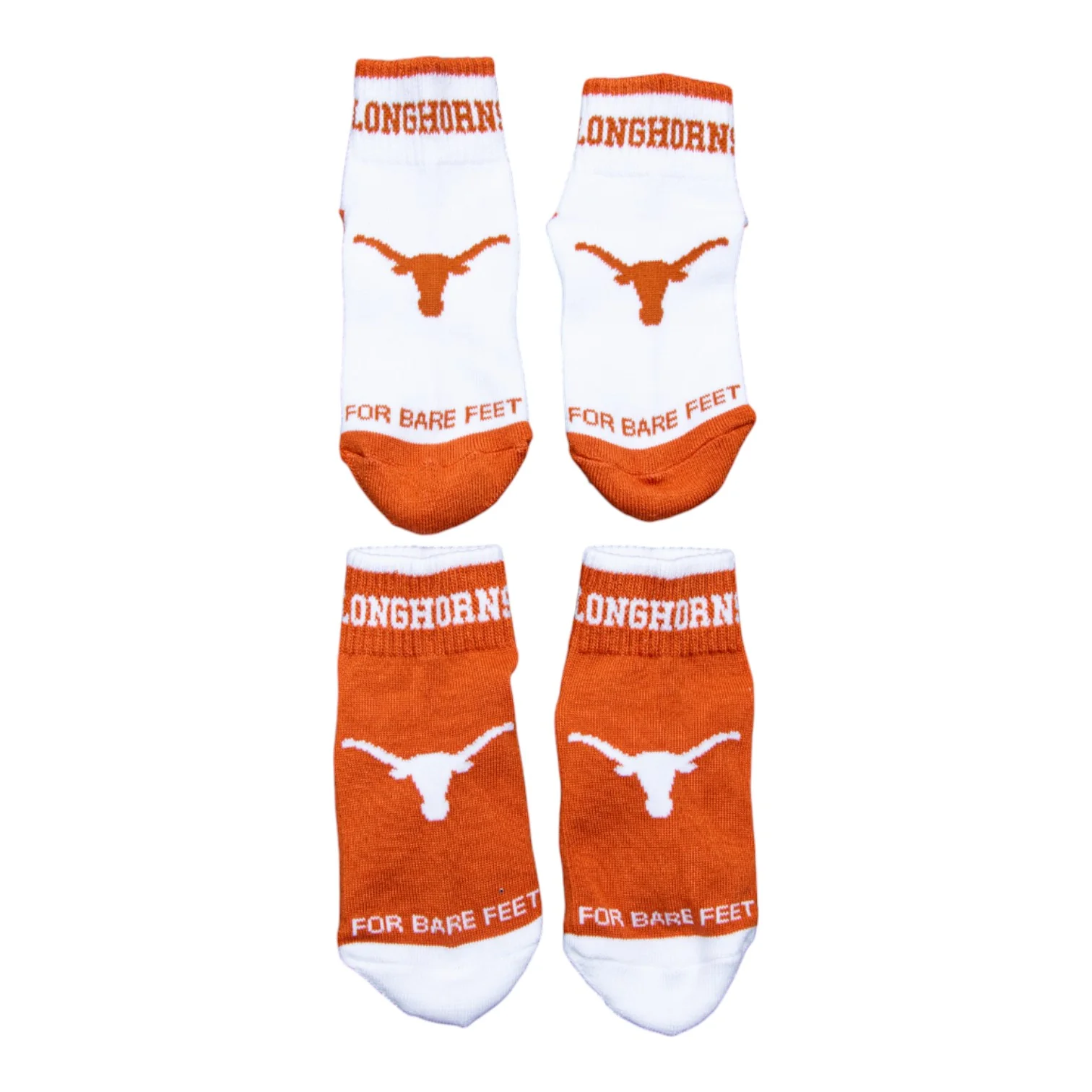 Youth Texas Longhorns Front & Center Socks 2-Pack - Image 2